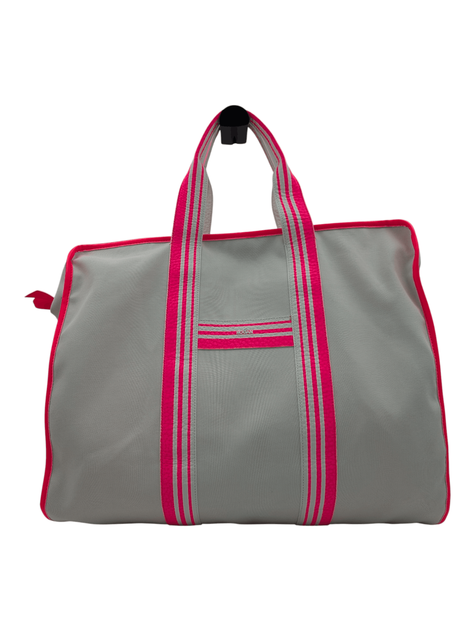 Hogan Hogan Natural And Pink Trimmed Canvas Tote Bag Size ONE SIZE - 1 Thumbnail