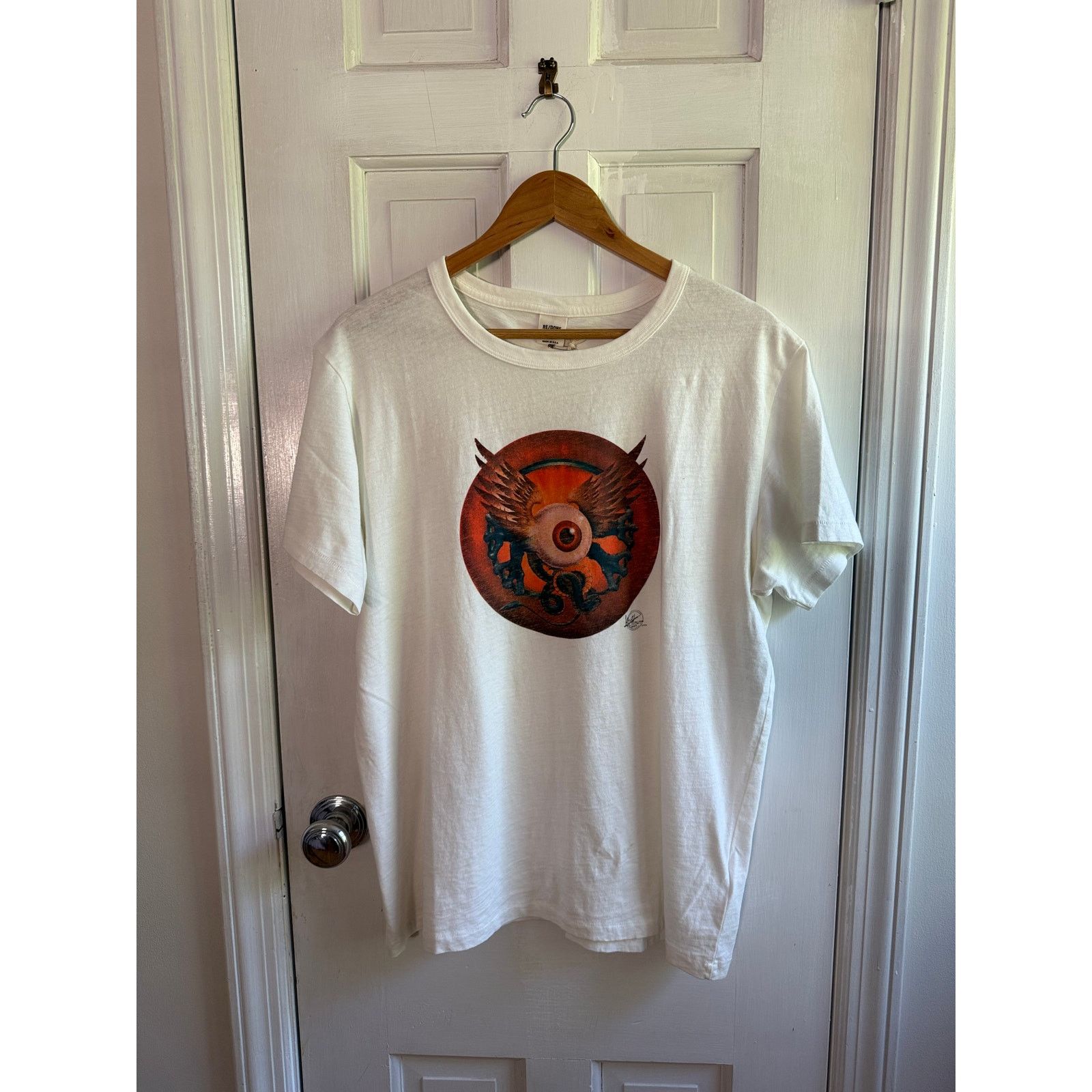 RE/DONE RE/DONE Eyeball Graphic Classic Men's Tee Size Medium NWT Size US M / EU 48-50 / 2 - 1 Thumbnail