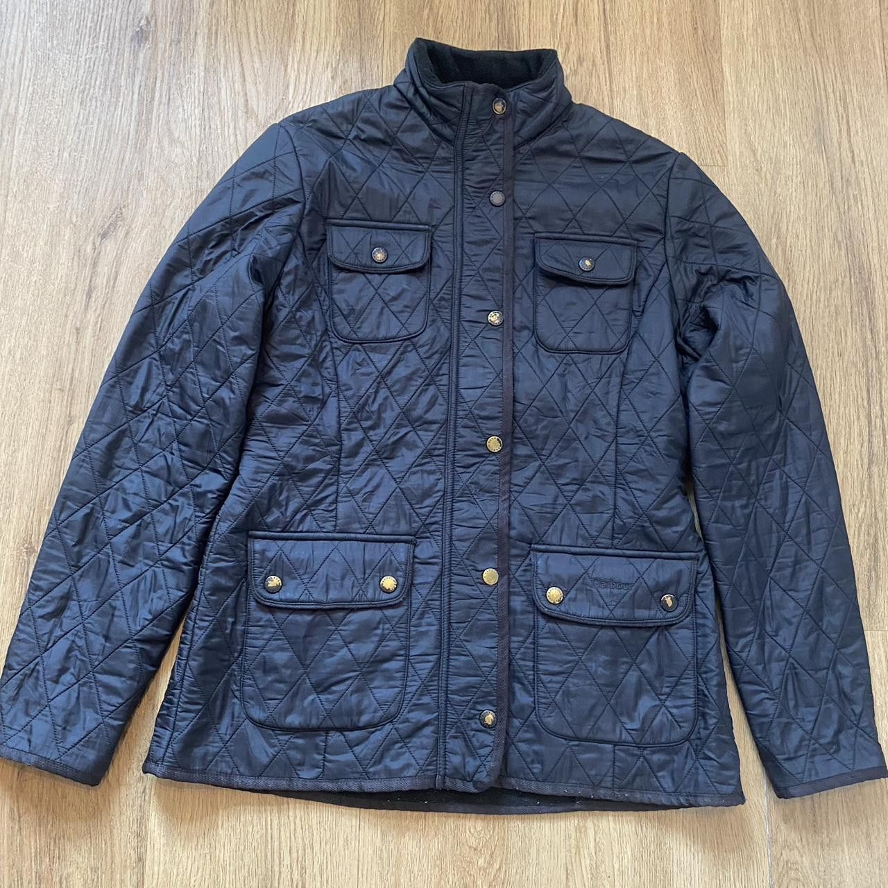 Barbour Navy Barbour quilted jacket with a quilted pattern Size US M / EU 48-50 / 2 - 1 Thumbnail