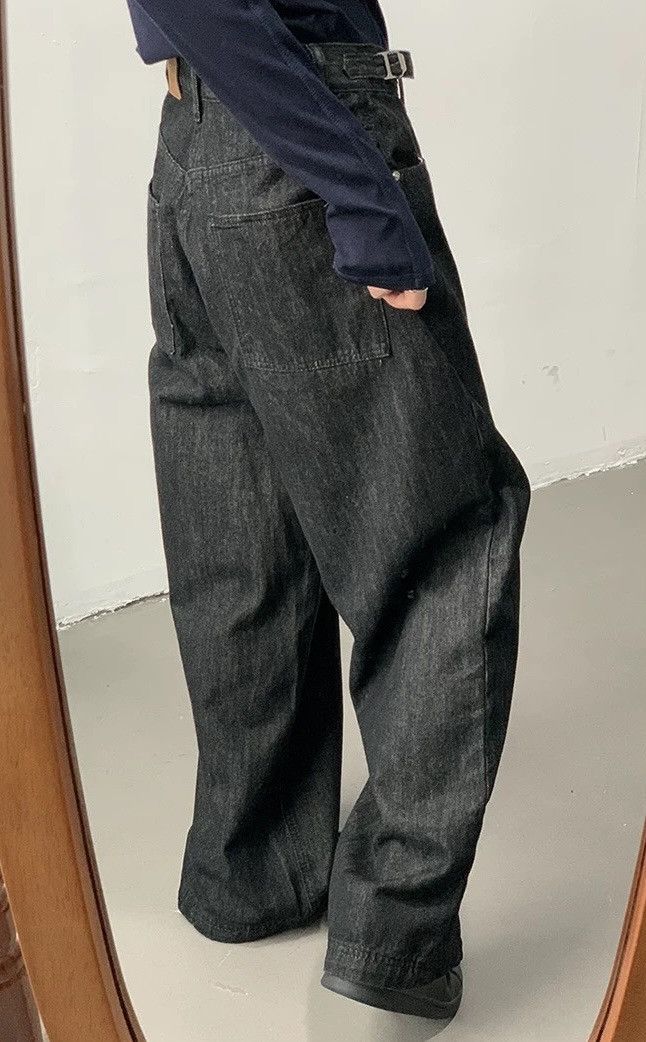 Japanese Brand × Vintage Cleanfit retro buckle loose fit jeans pants Size US 34 / EU 50 - 5 Thumbnail