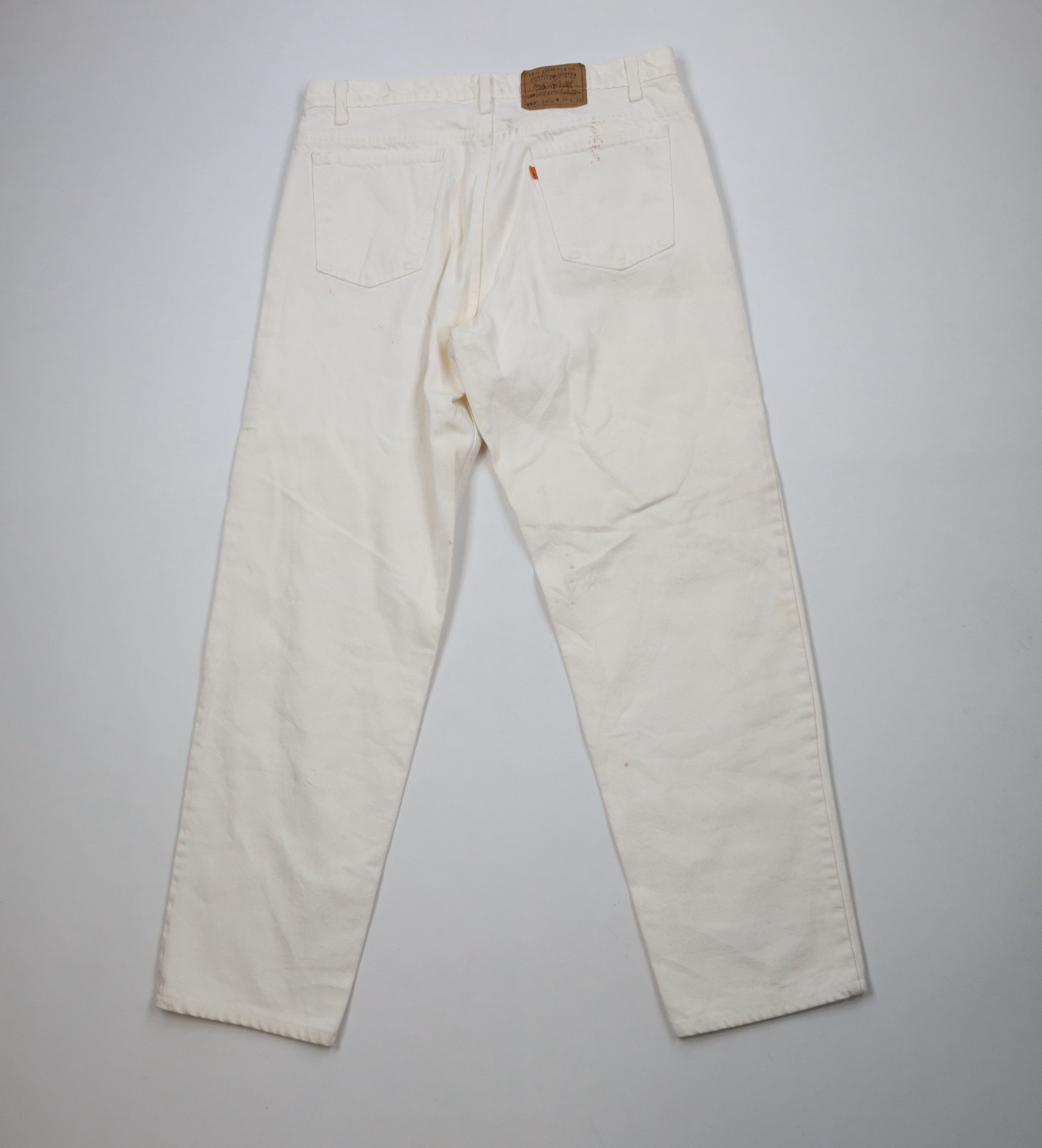 Levi's × Vintage Vintage 90s Levis 550 Orange Tab Tapered Leg Jeans USA Size US 38 / EU 54 - 11 Thumbnail