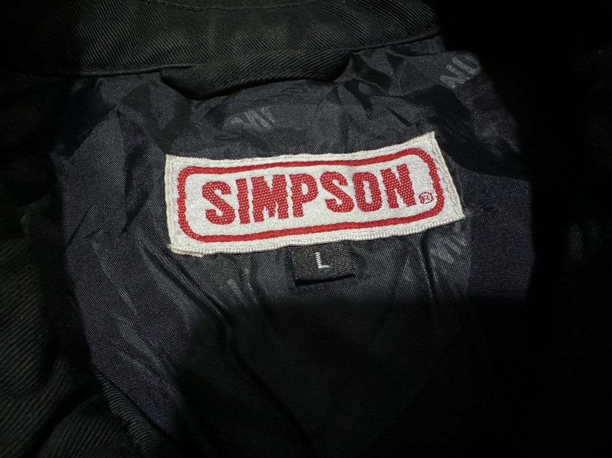Vintage 🔥Vintage Simpson Biker Bomber Jacket Size US L / EU 52-54 / 3 - 8 Thumbnail