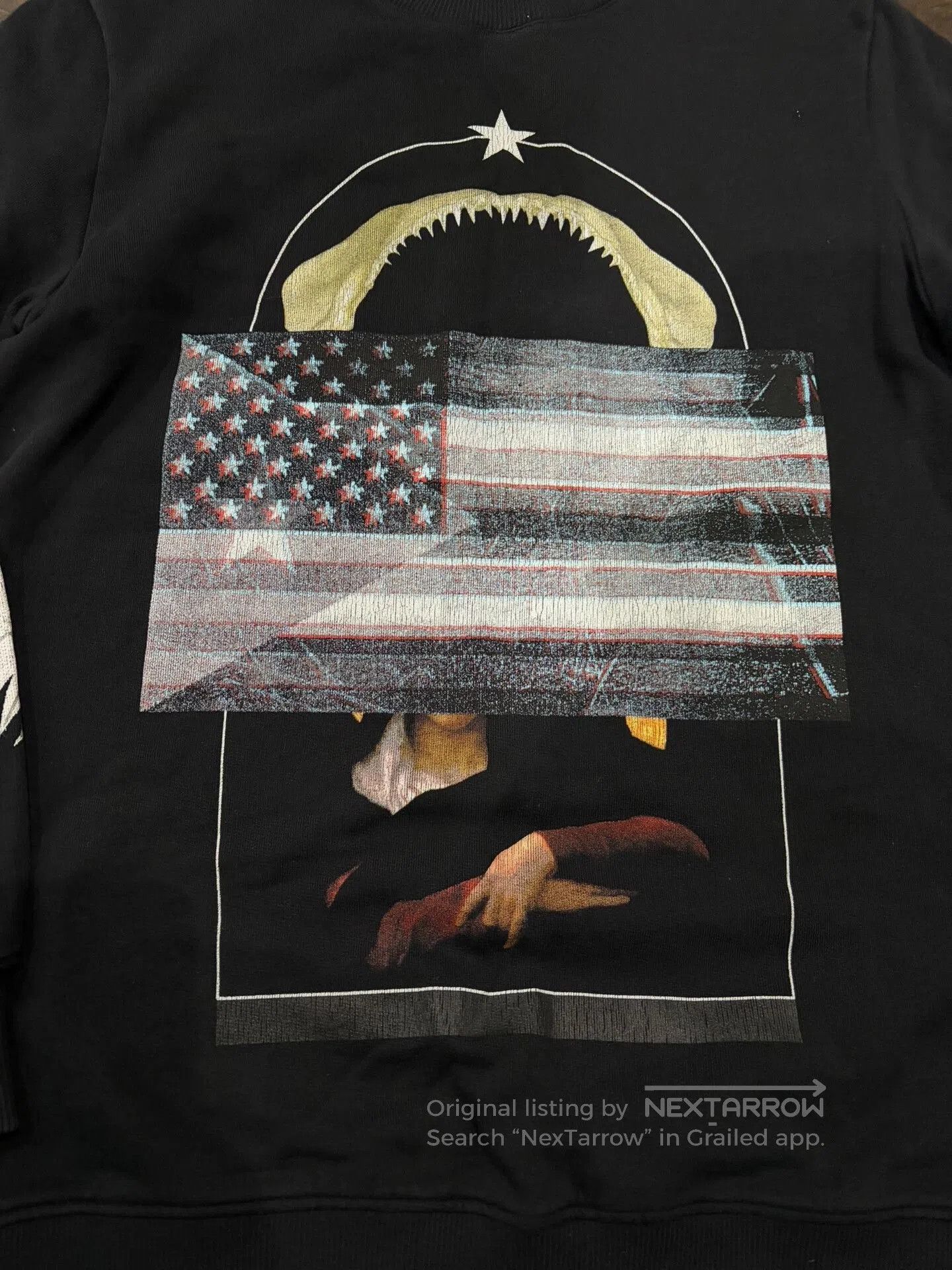 Givenchy Givenchy Shark Flag Crewneck Sweatshirt. Size US XS / EU 42 / 0 - 2 Thumbnail