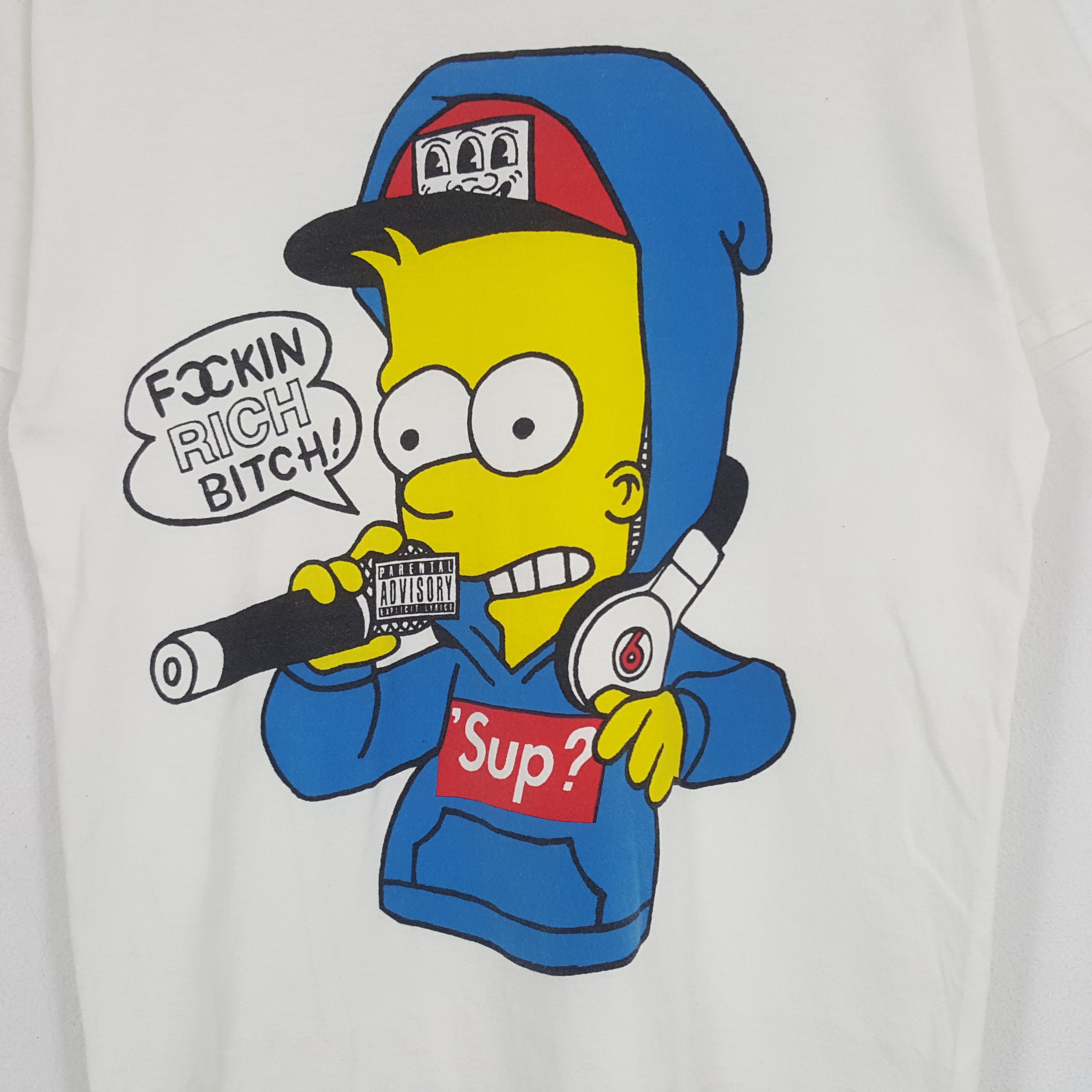 The Simpsons × Vintage Vintage The Simpson Cartoon Character Parody Supreme Tshirt Size US M / EU 48-50 / 2 - 2 Thumbnail