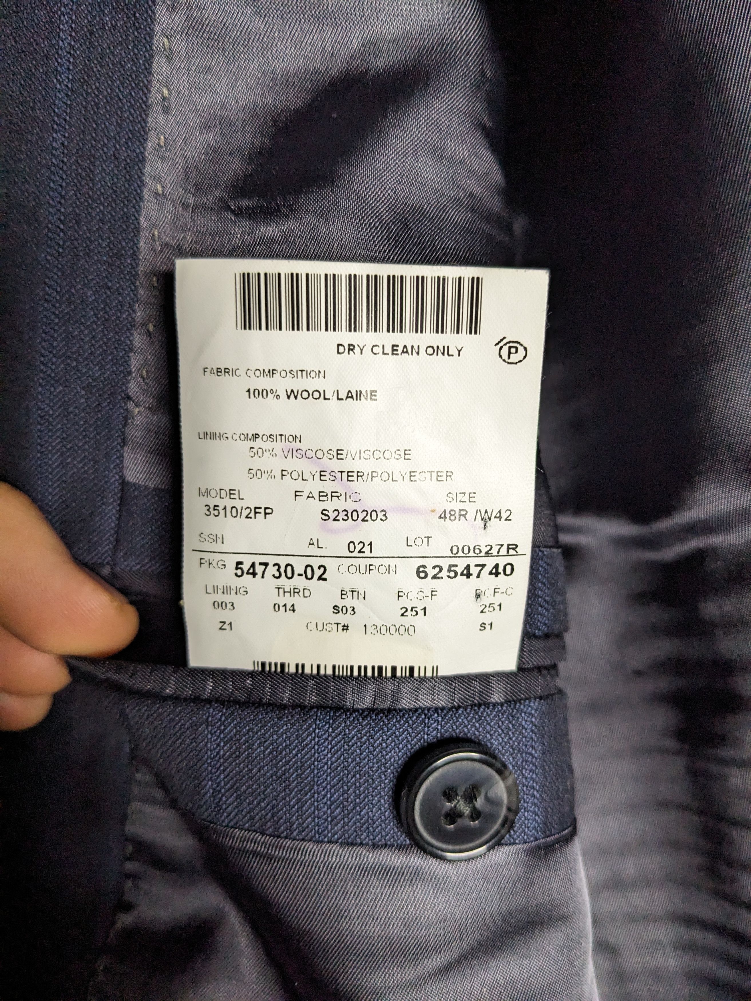 Ermenegildo Zegna Ermenegildo Zegna Blazer 38R Navy Pinstriped Wool Jacket Size 40R - 11 Thumbnail