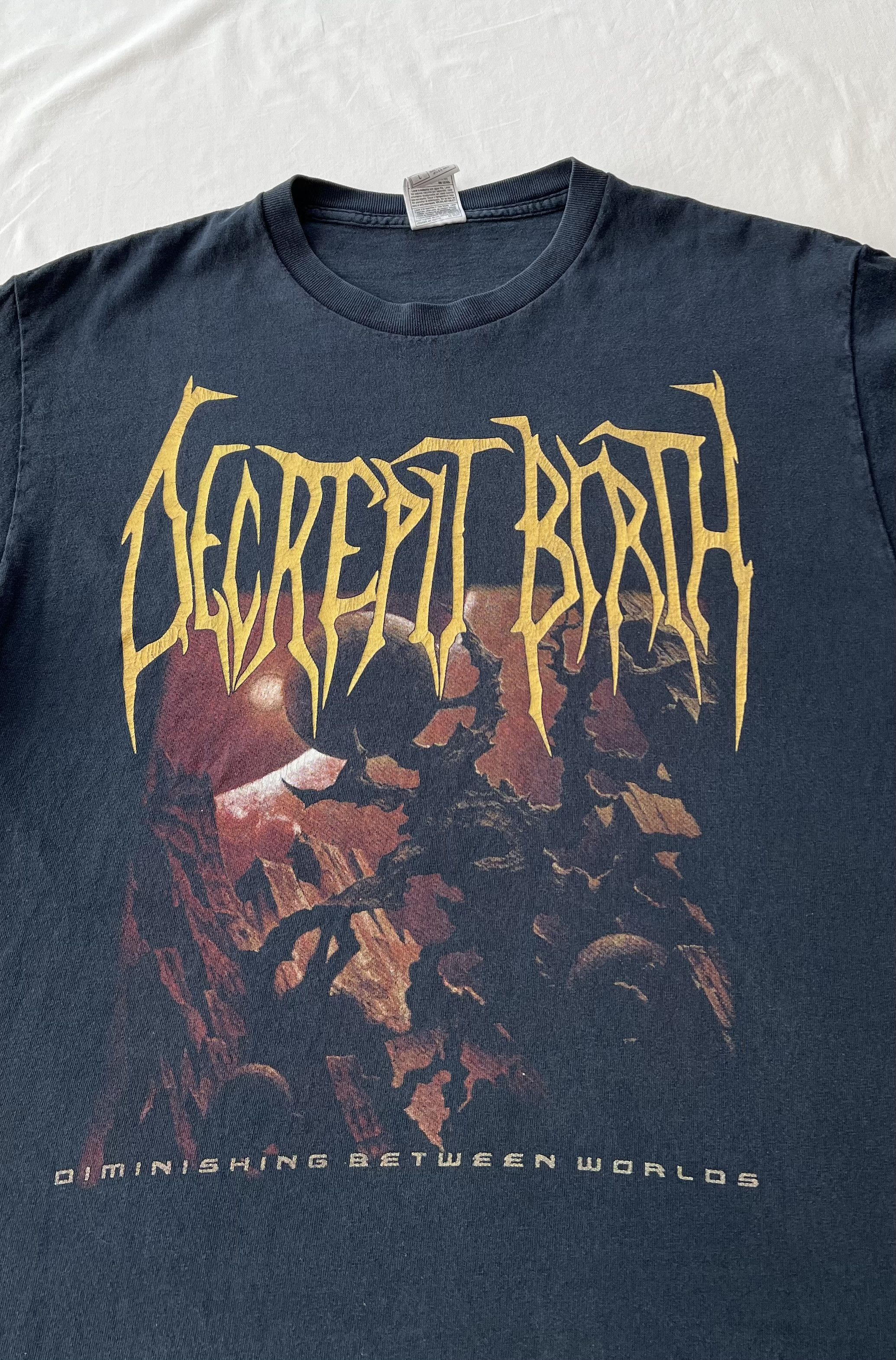Band Tees Vintage 2000s Decrepit Birth Diminishing Between Worlds Tee Size US L / EU 52-54 / 3 - 5 Thumbnail