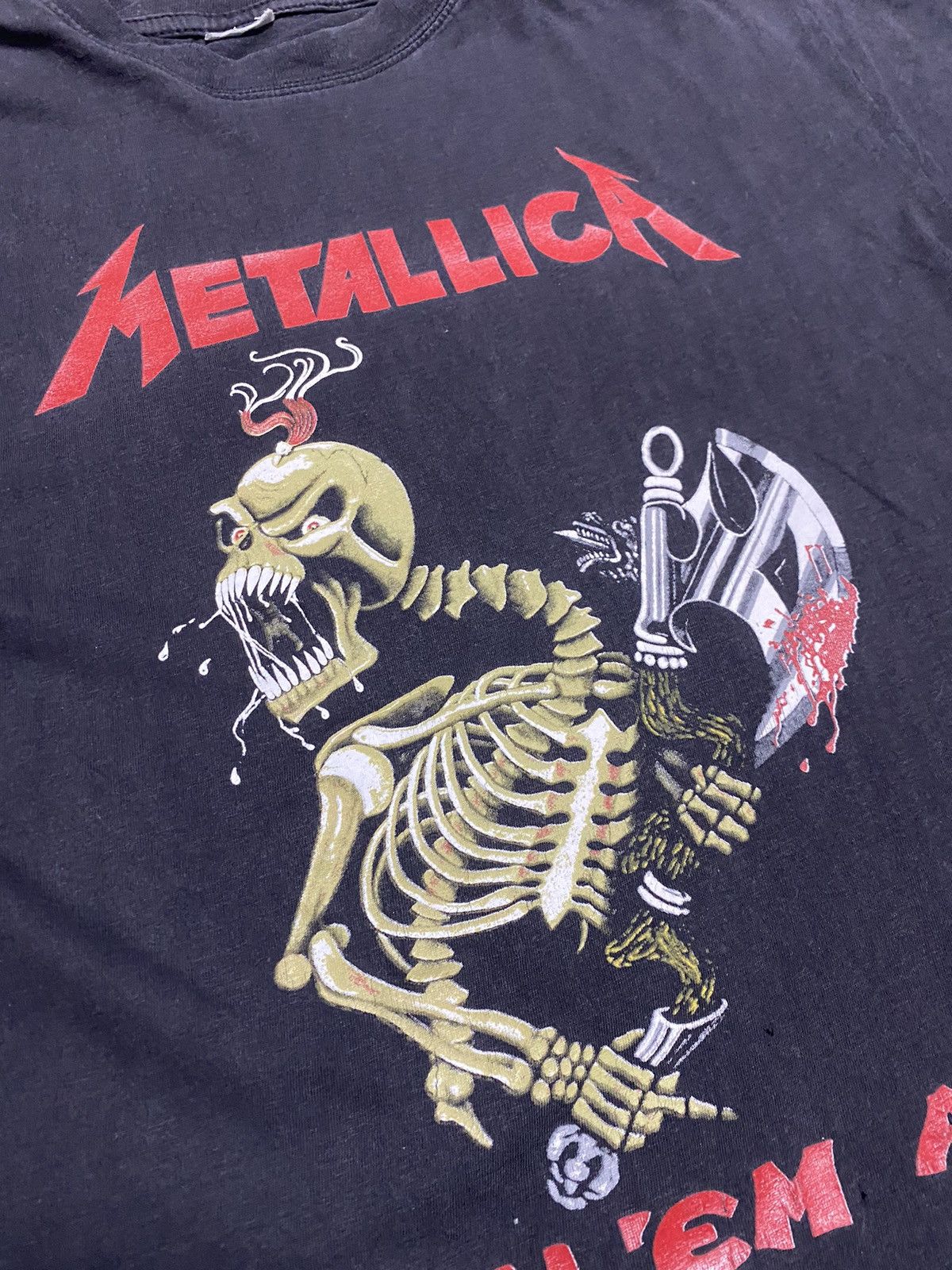 Metallica Vintage Metallica Kill EM All 1995 Rock Tee Skull Size US M / EU 48-50 / 2 - 6 Thumbnail