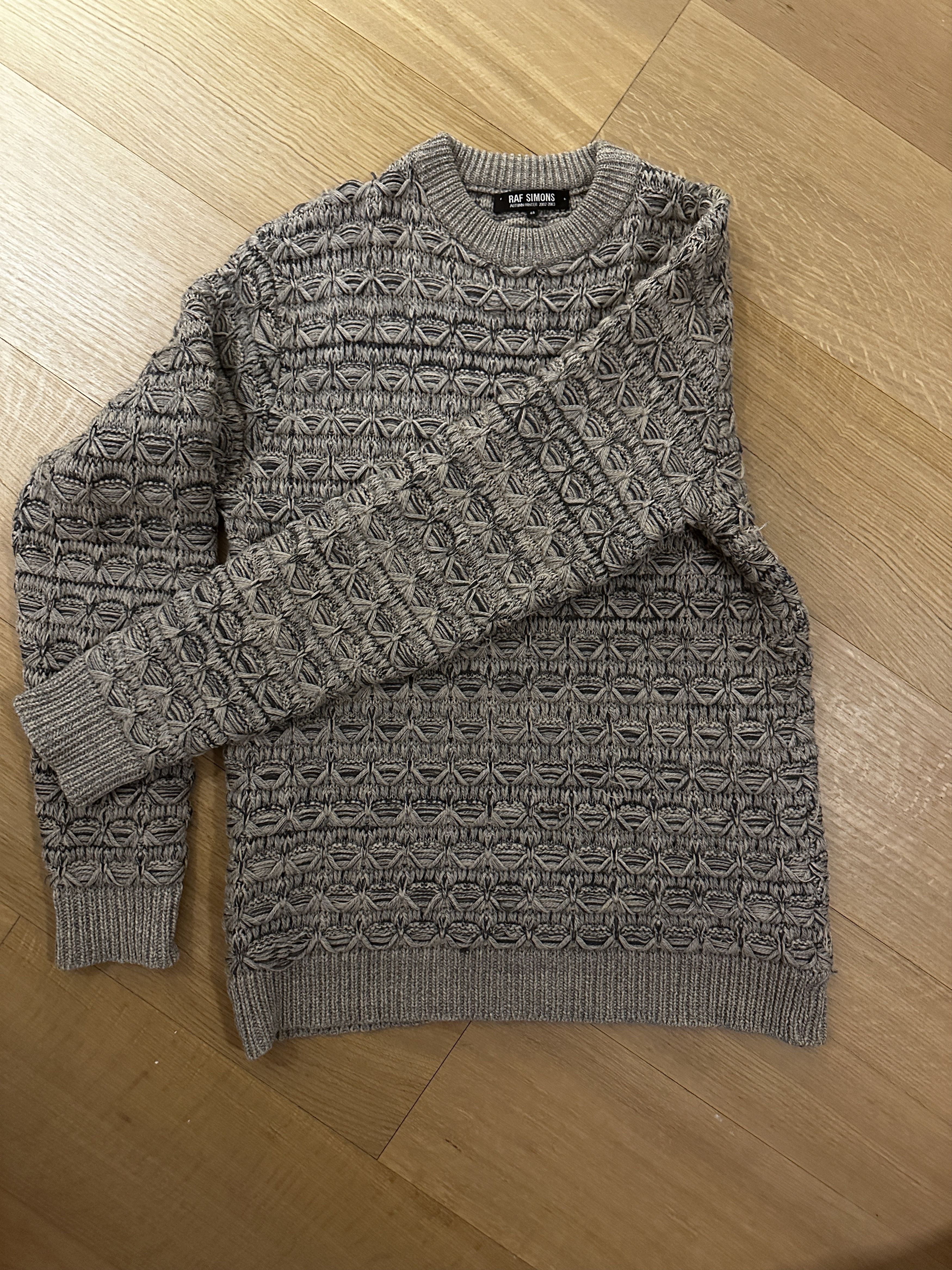 Raf Simons AW02 Virginia Creeper Forest Knit Sweater Size US S / EU 44-46 / 1 - 7 Thumbnail