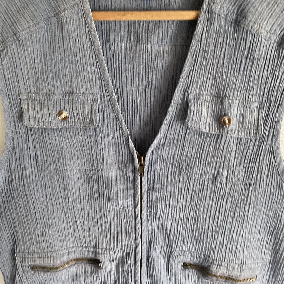 Vintage Margiela MM6 Inspired Alternative Pleated Vest Size US M / EU 48-50 / 2 - 3 Thumbnail