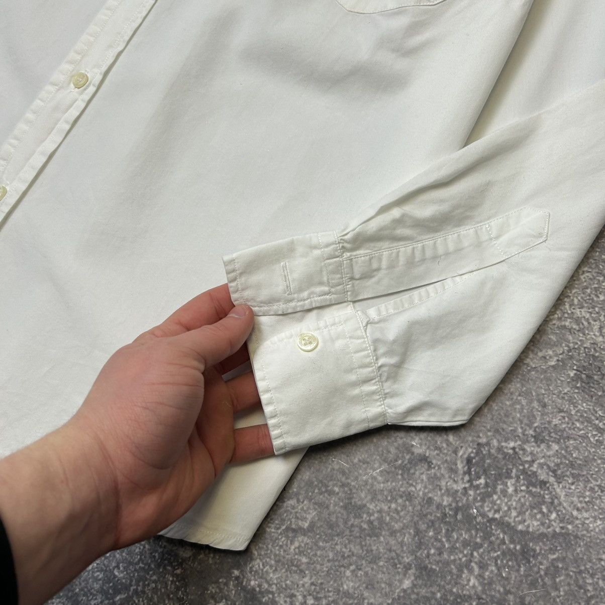 Burberry Luxury Burberry Small Logo Button Basic designer shirt Size L / US 10 / IT 46 - 4 Thumbnail