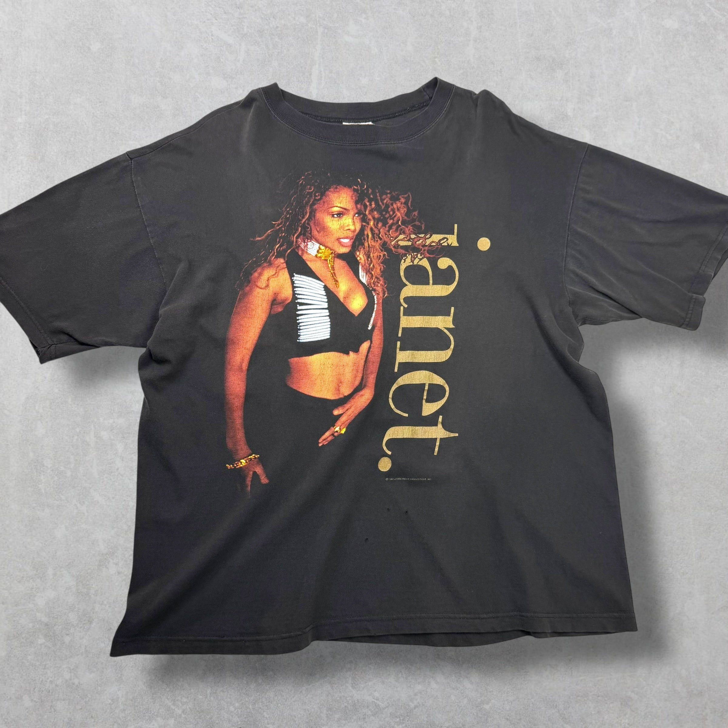 Vintage Vintage 1993 Janet Jackson World Tour Tee XL Size US XL / EU 56 / 4 - 1 Thumbnail