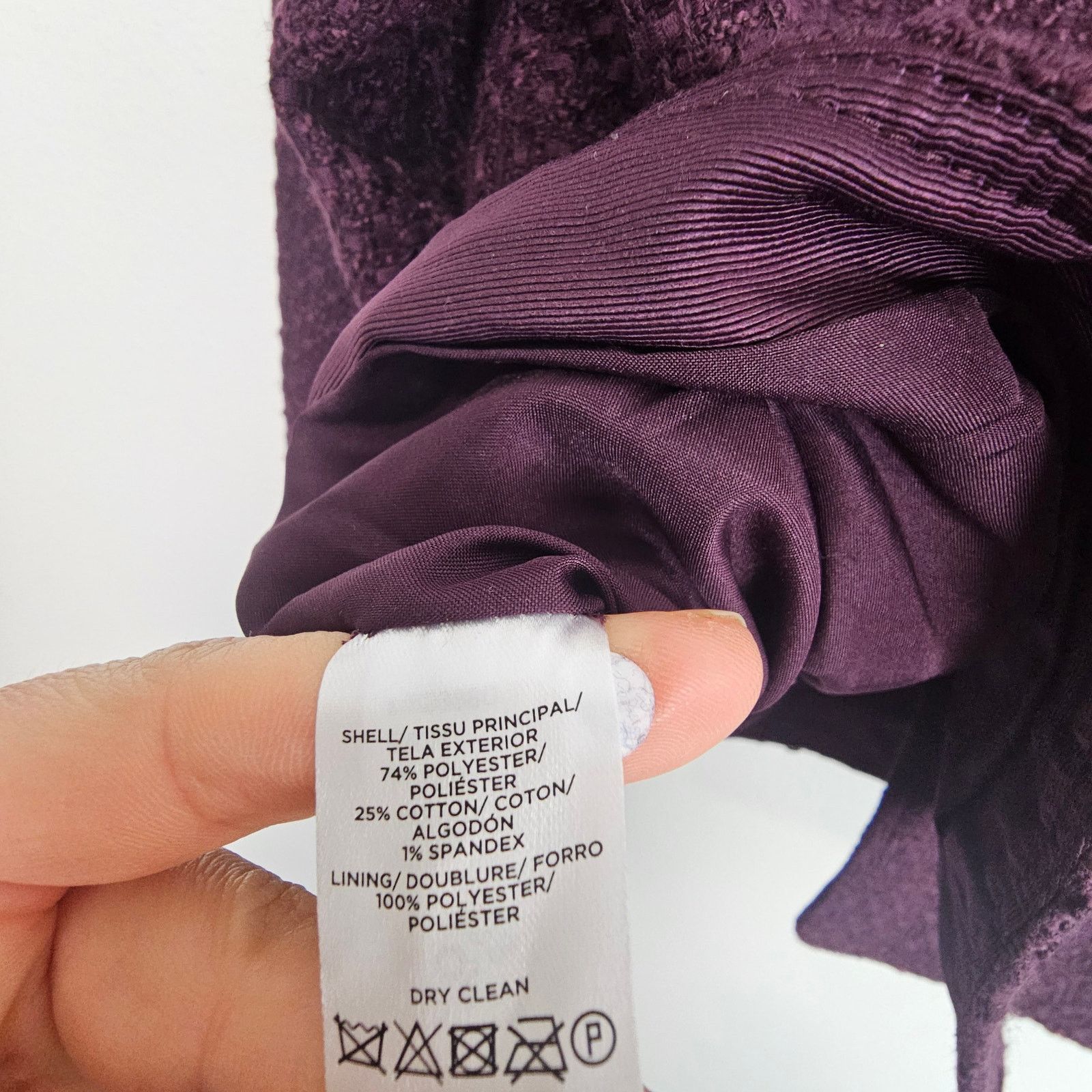 Ann Taylor NEW Ann Taylor Blazer Purple Button Front Jacket Women 16 Size XXL / US 16-18 / IT 52-54 - 8 Thumbnail
