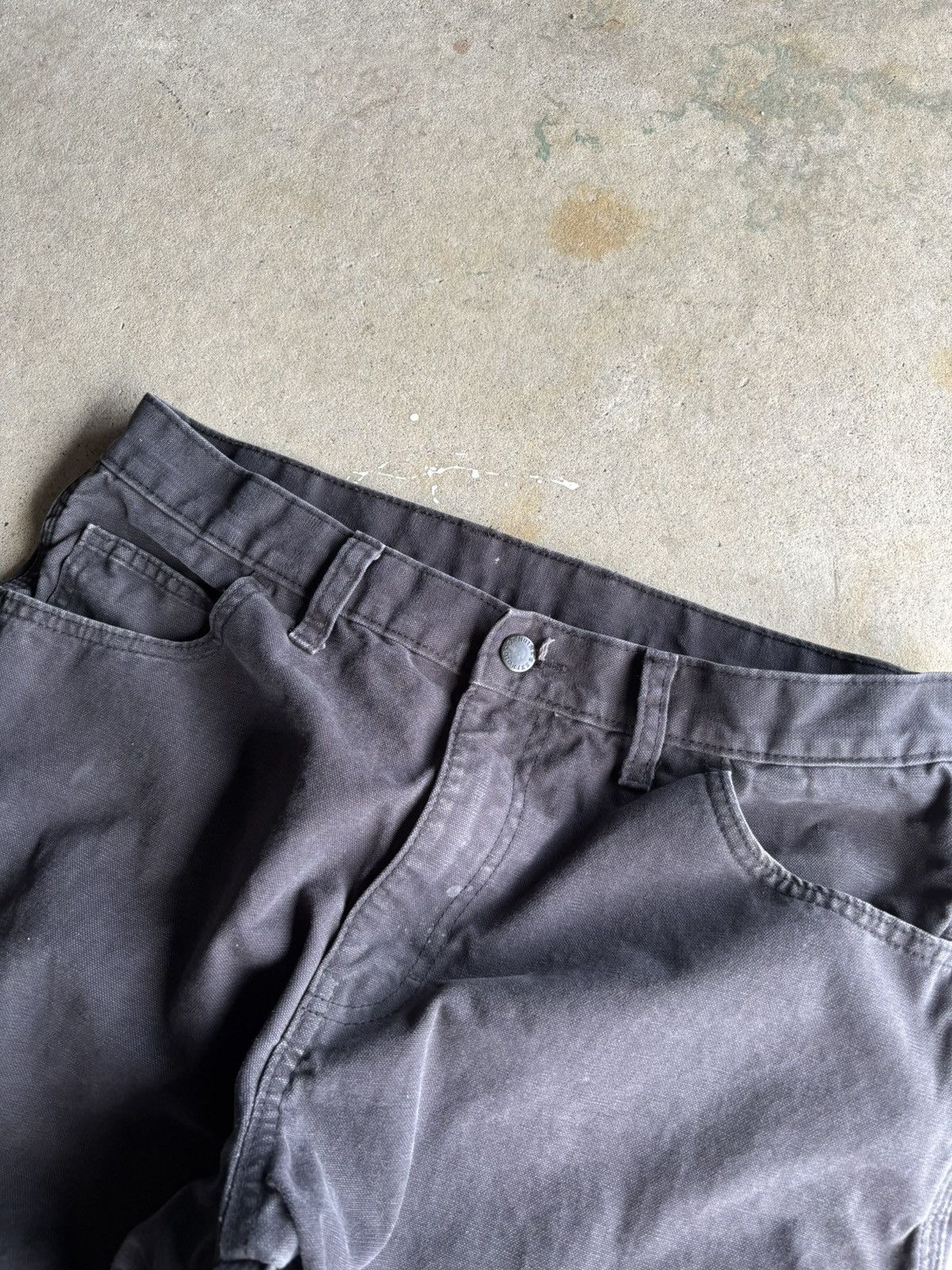 Dickies Vintage 90s Dickies Faded Black Grunge Wide Leg Workwear Size US 32 / EU 48 - 4 Thumbnail