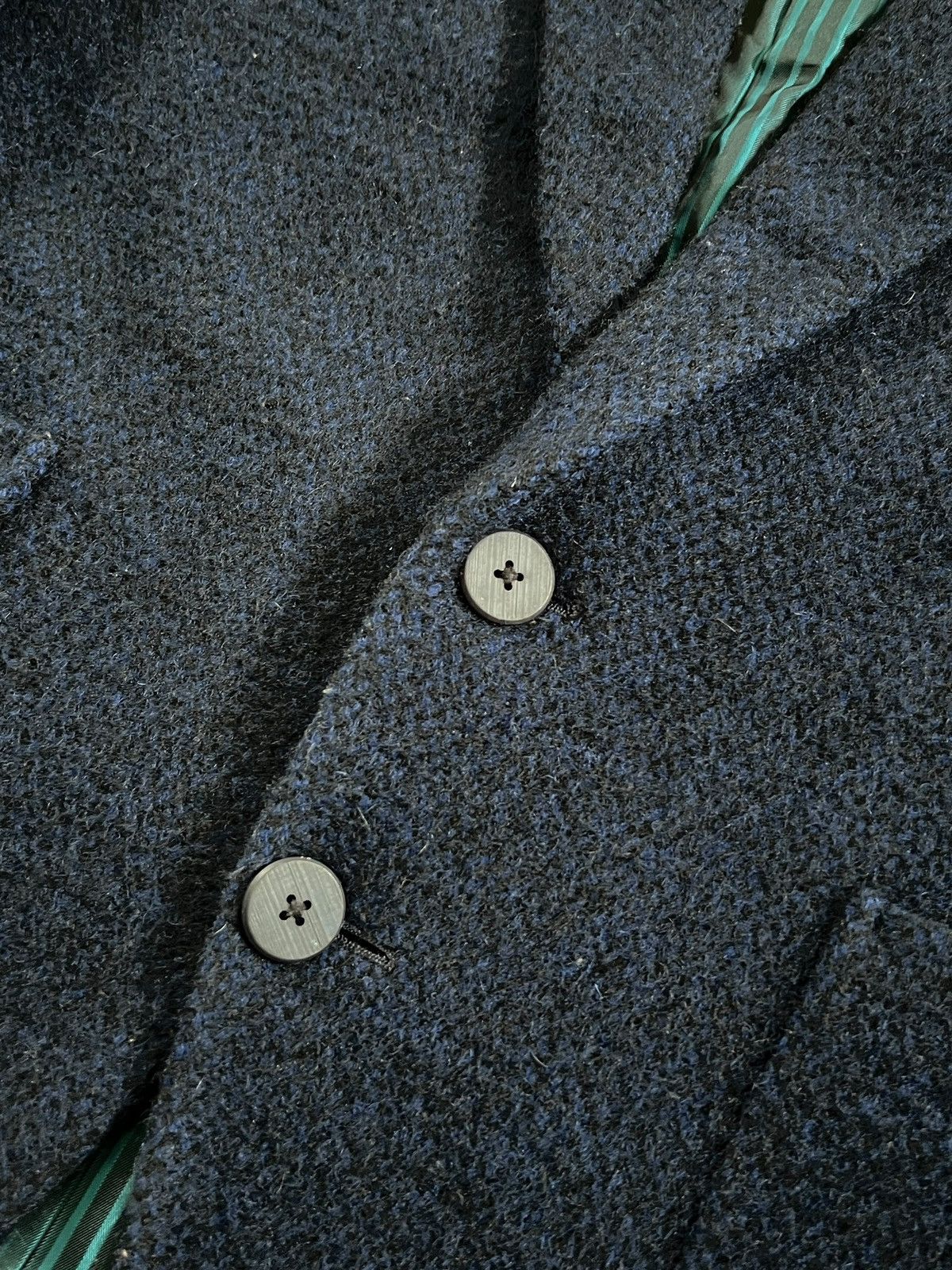 Japanese Brand Arrston Volaju Tweed Knitted Wool Coat Size US L / EU 52-54 / 3 - 5 Thumbnail