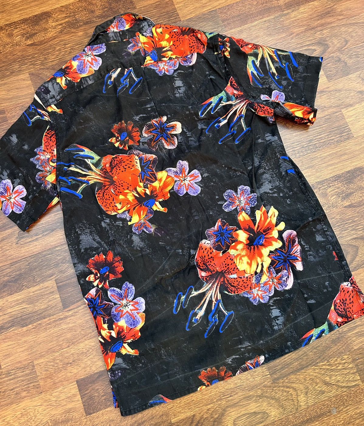 Paul Smith PS Paul Smith Floral Print Open Collar Vacation Shirt Size US S / EU 44-46 / 1 - 4 Thumbnail