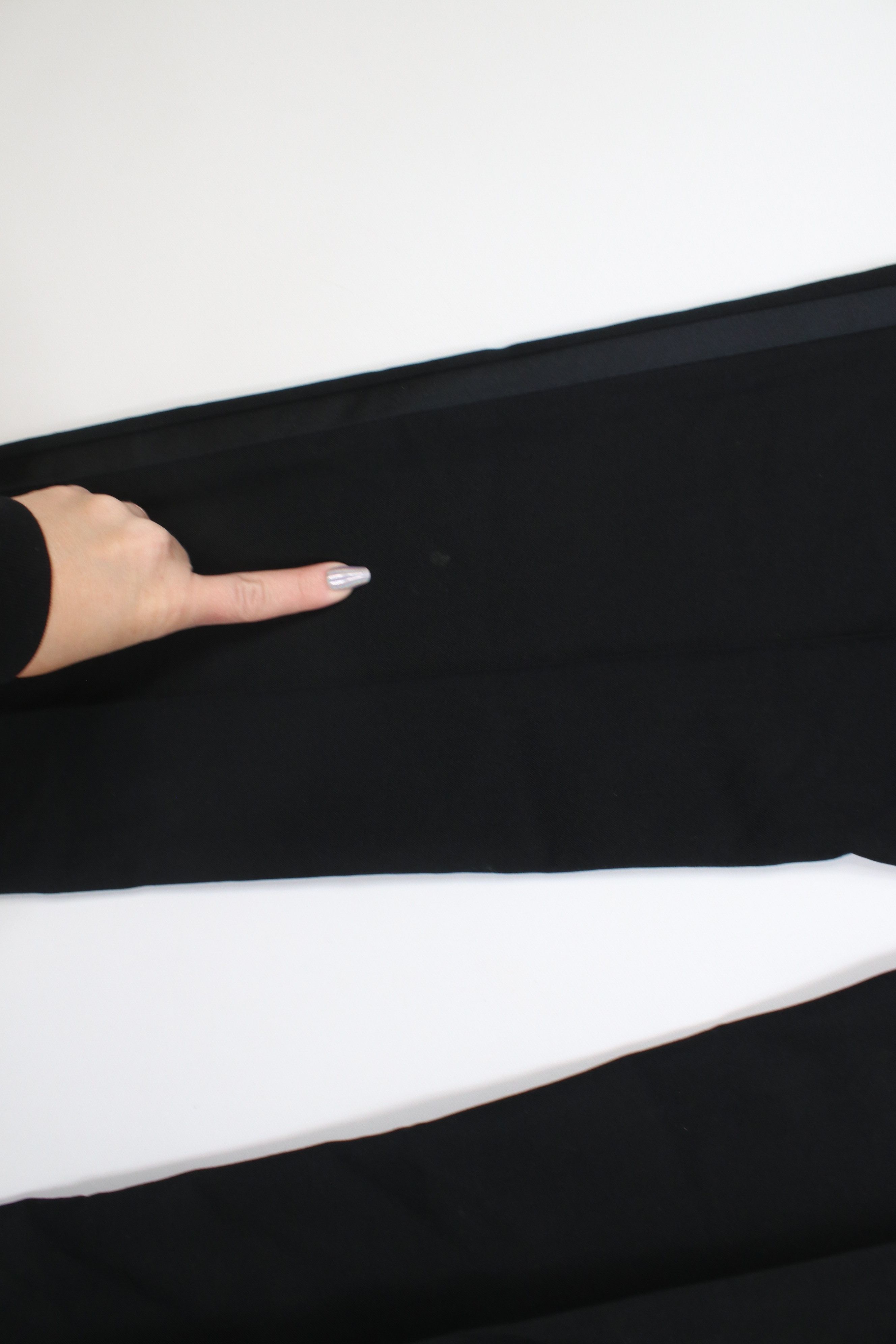 Vintage Vintage 90s Streetwear Wool Knit Tuxedo Pants Black USA Size US 30 / EU 46 - 14 Thumbnail