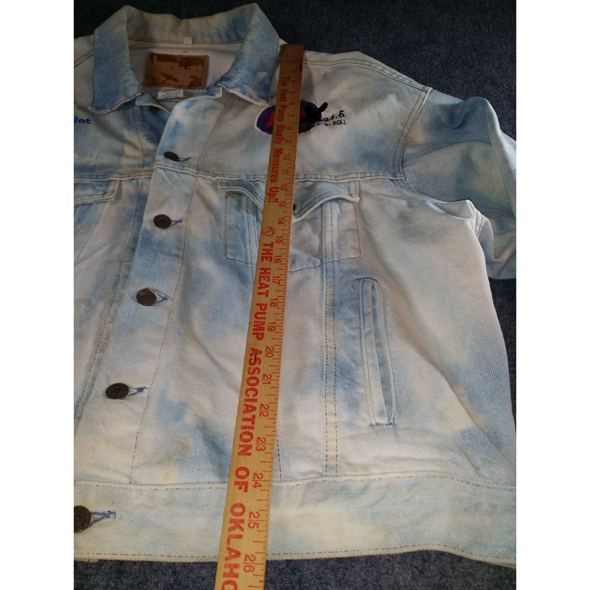 Vintage FM X 94.5 The Craven Moorehead Band Denim Jacket Men Sz XXL Size US XXL / EU 58 / 5 - 3 Thumbnail