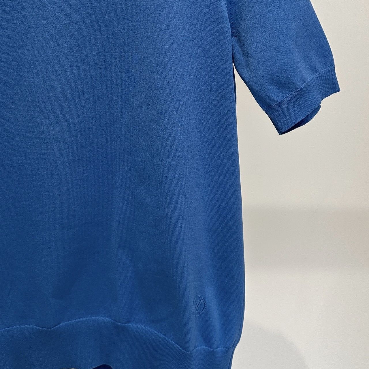 Louis Vuitton Louis Vuitton blue logo short-sleeved knit shirt Size S / US 4 / IT 40 - 3 Thumbnail