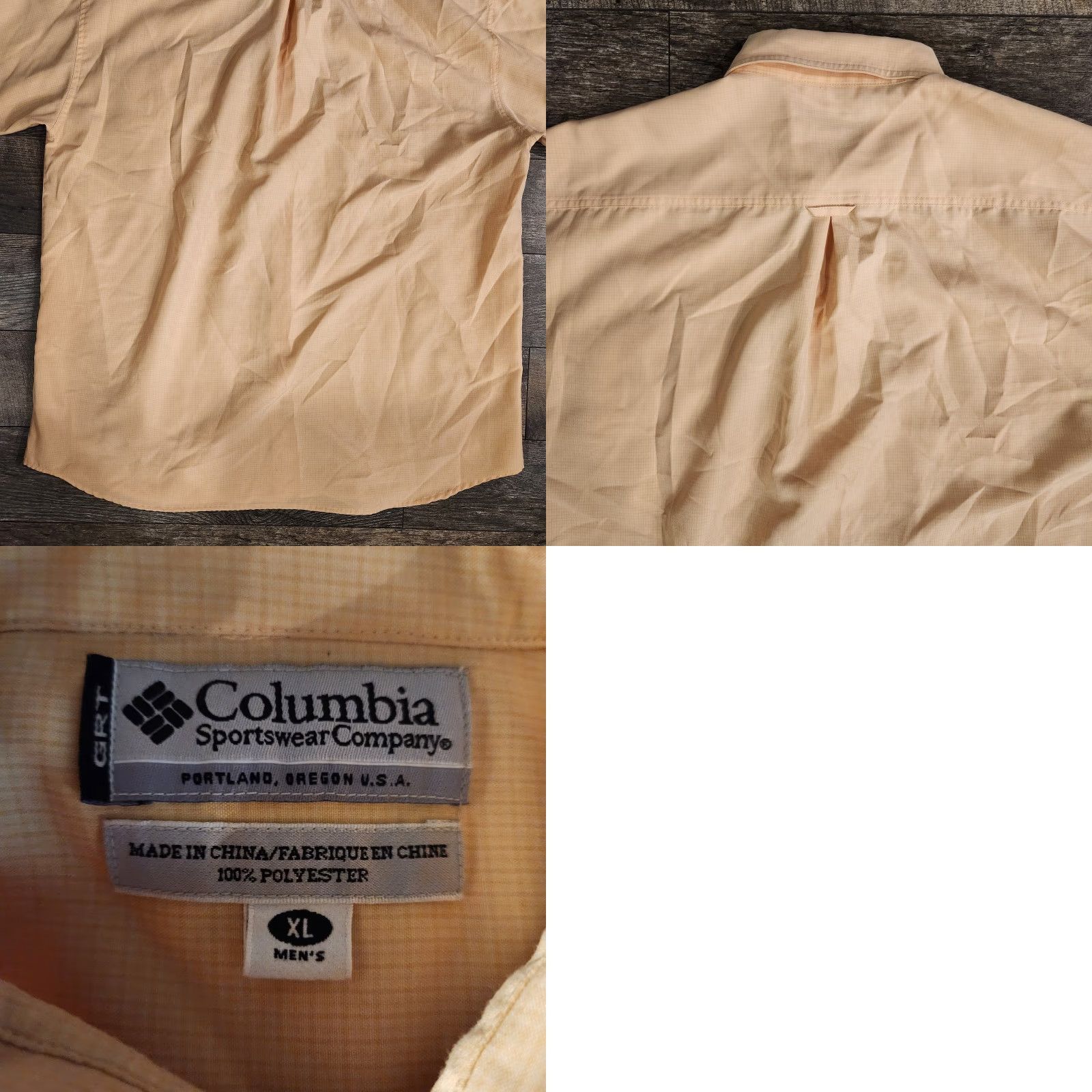 Vintage Columbia Fishing Shirt Mens XL Button Up Short Sleeve UV Yellow Camp Hiking Shirt Size US XL / EU 56 / 4 - 8 Thumbnail