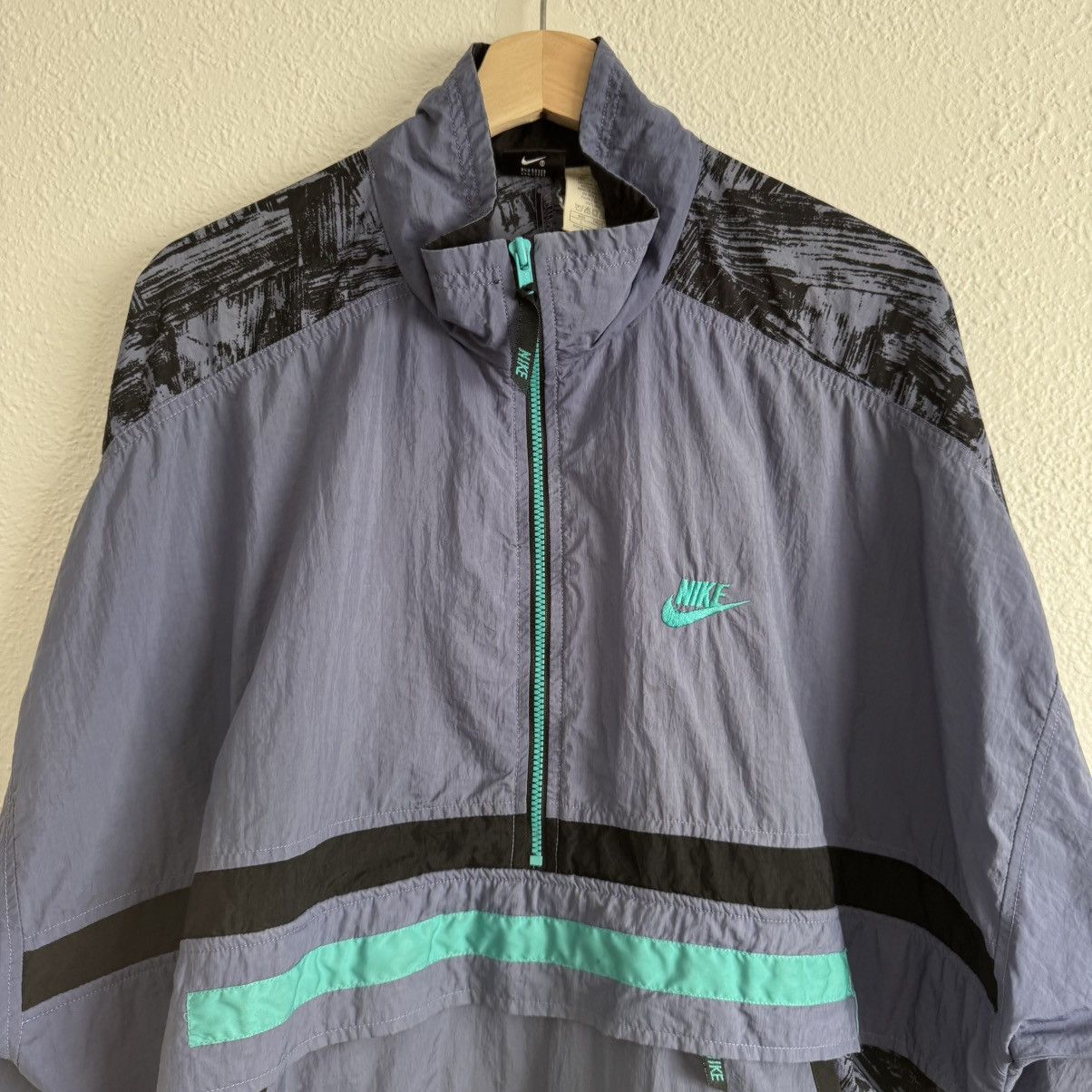 Nike NIKE Vintage 90s Mens Retro Anorak Windbreaker Jacket Size US L / EU 52-54 / 3 - 2 Thumbnail