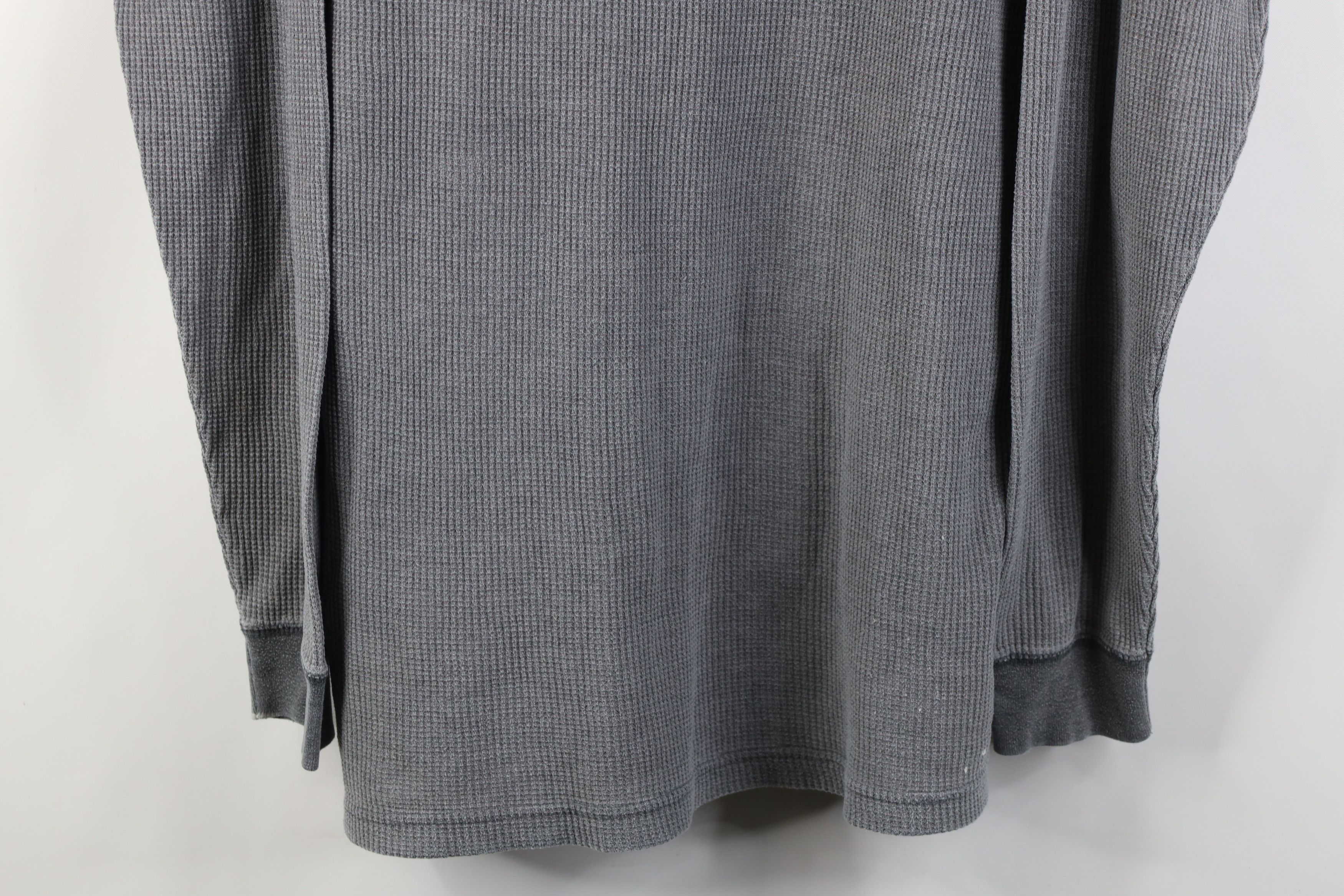 Vintage Vintage 90s Y2K Streetwear Waffle Knit Long Sleeve T-Shirt Size US XL / EU 56 / 4 - 3 Thumbnail