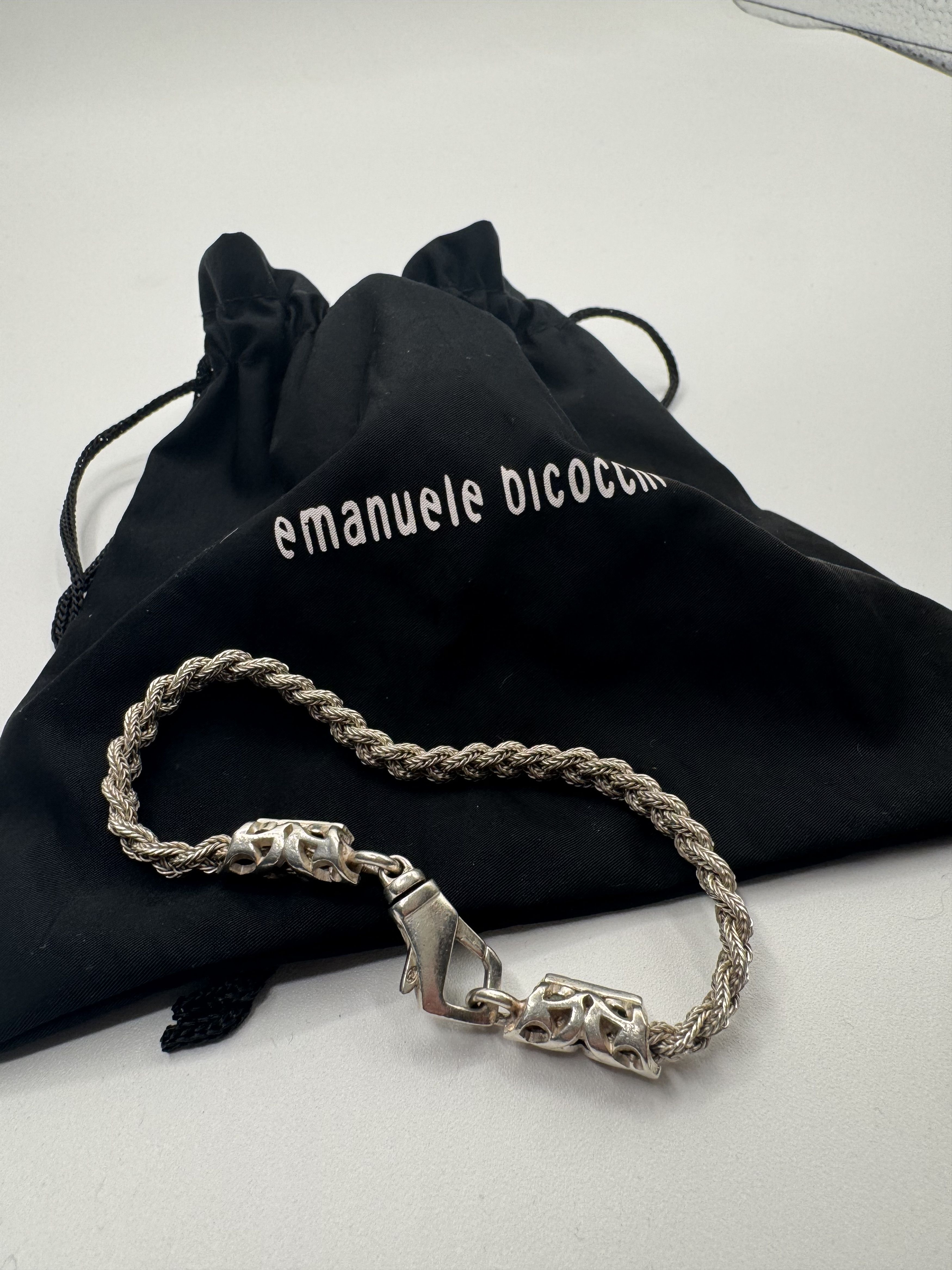 Emanuele Bicocchi Emanuele Bicocchi Silver Diamond Cut Bracelet Size ONE SIZE - 8 Thumbnail