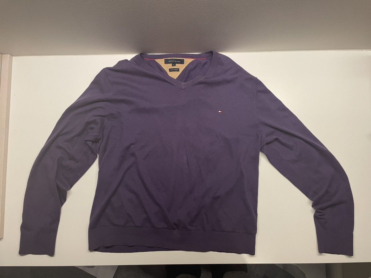 Tommy Hilfiger Purple cashmere sweater tommy hilfiger (very chill) Size US XL / EU 56 / 4 - 1 Thumbnail