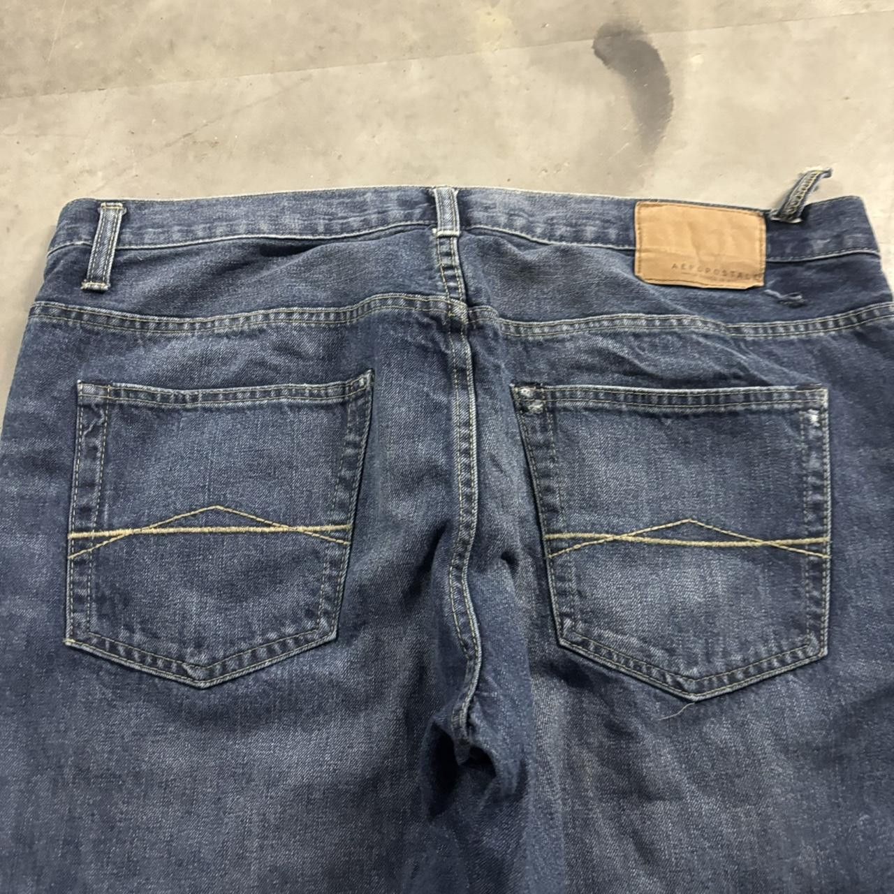 Vintage Crazy Vintage Y2K/2000s Grunge Faded Dark Wash Denim Jeans! 36x32 Size US 36 / EU 52 - 7 Thumbnail