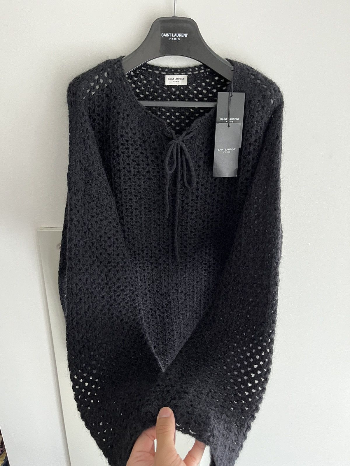 Rare Super Runway Saint Laurent Trashed Celebrity Sweater