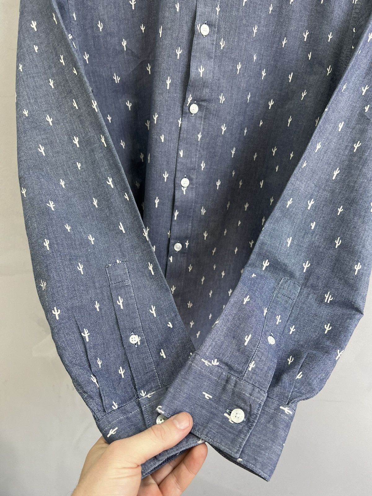 Kenzo Kenzo Shirt button up Streetwear Cactus Print Size US L / EU 52-54 / 3 - 7 Thumbnail