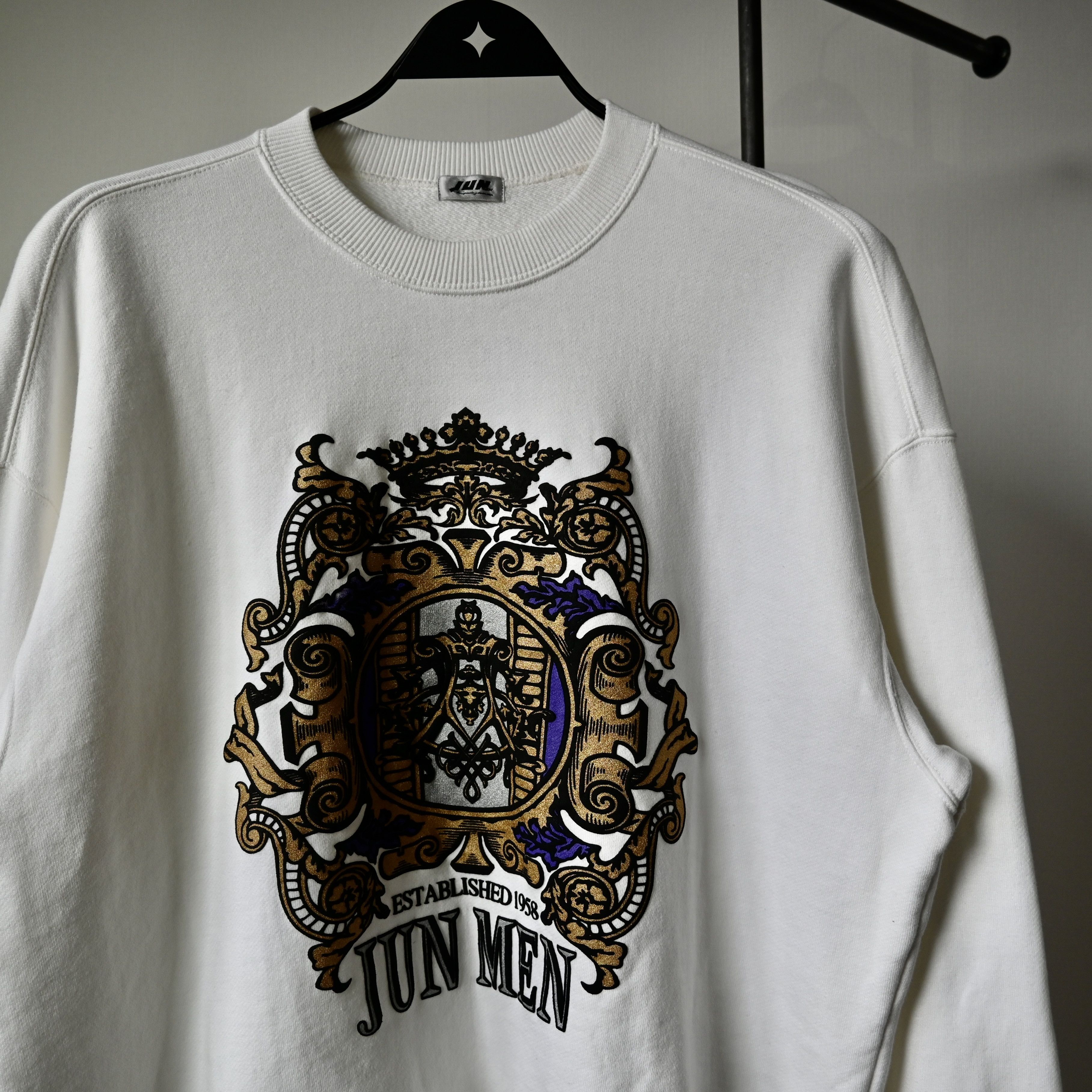 JUN MEN VTG 1990s JUN MEN crest puff print sweatshirt made in Japan Size US M / EU 48-50 / 2 - 5 Thumbnail