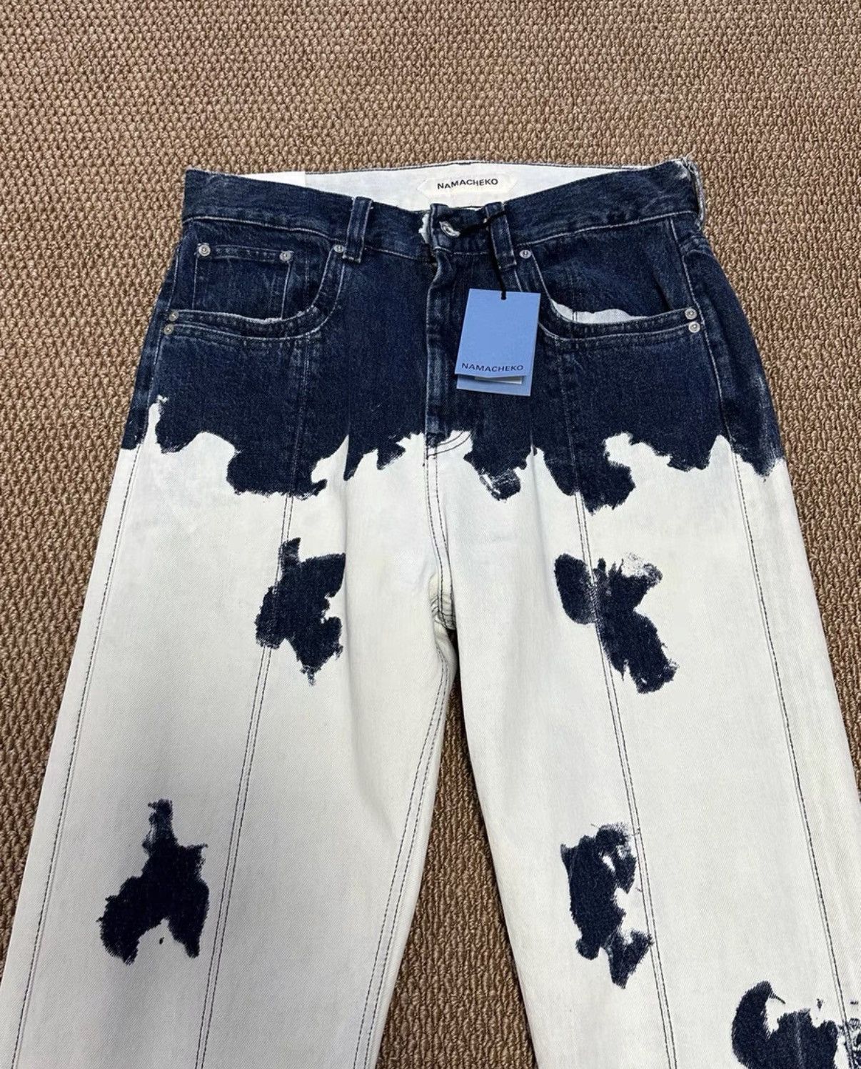 Namacheko NAMACHEKO Paint Splatter Jeans K23 Size US 32 / EU 48 - 2 Thumbnail