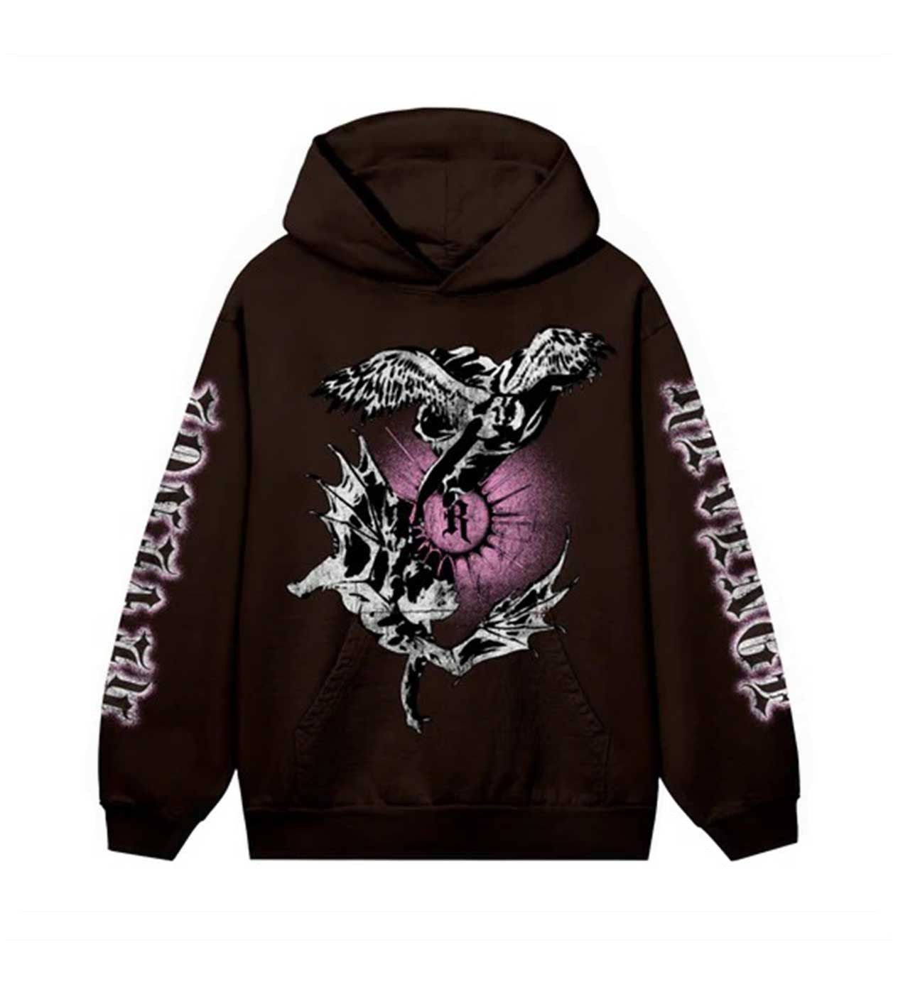 Revenge x G Herbo Angel Disciple Hoodie Brown Clothing Size US XL / EU 56 / 4 - 1 Thumbnail