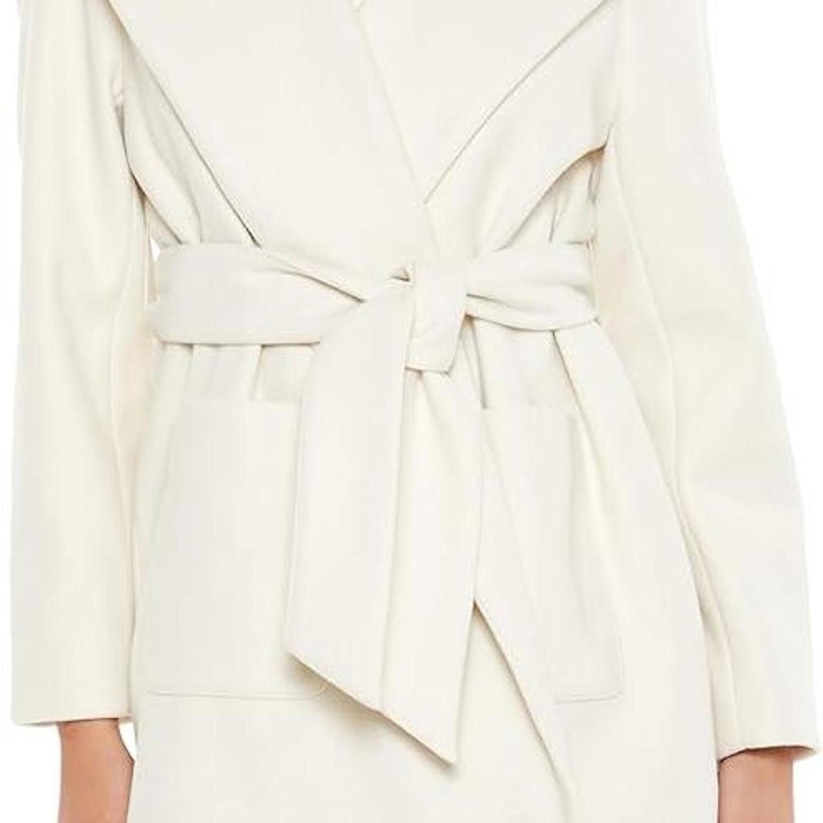 Other Brand new WEWOREWHAT cream belted coat Size XS / US 0-2 / IT 36-38 - 1 Thumbnail