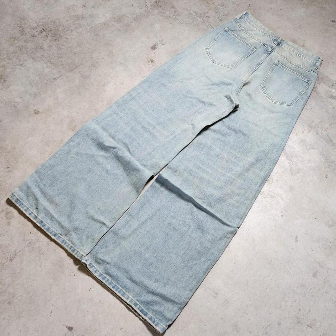 Japanese Brand Baggy loose fit blue/grey jeans Size US 30 / EU 46 - 6 Thumbnail