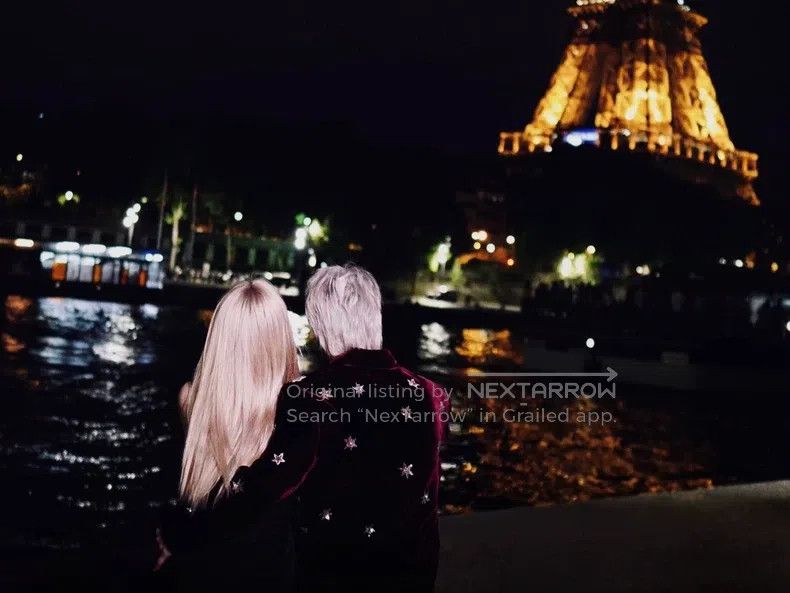 Saint Laurent Paris Saint Laurent Paris Burgundy Velvet Star and Moon Jacket Size US S / EU 44-46 / 1 - 9 Thumbnail