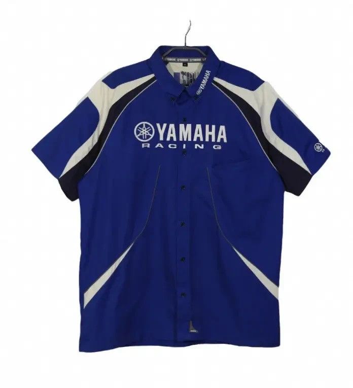 Yamaha Yamaha Racing Short Sleeve Button Shirt Mens XL Blue Size US XL / EU 56 / 4 - 1 Thumbnail