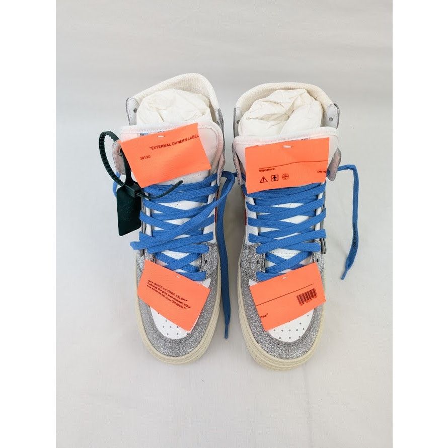 Off-White o1rshd1 3.0 Off Court Special Glitter Hi Top Sneakers Size US 8 / IT 38 - 14 Thumbnail