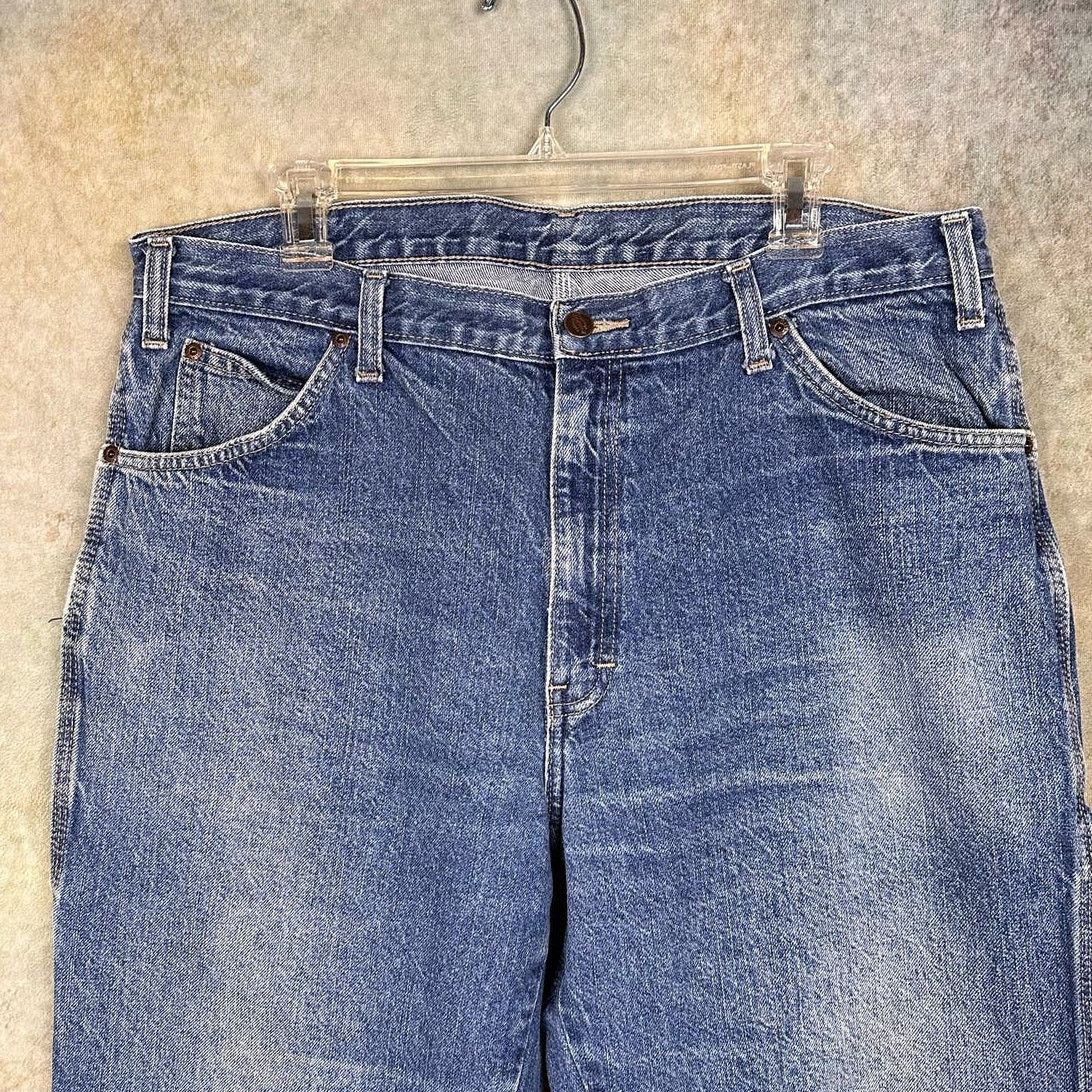Dickies × Vintage Vintage Dickies Carpenter Work Pants Jeans 38x30 Medium Wash Size US 38 / EU 54 - 5 Thumbnail