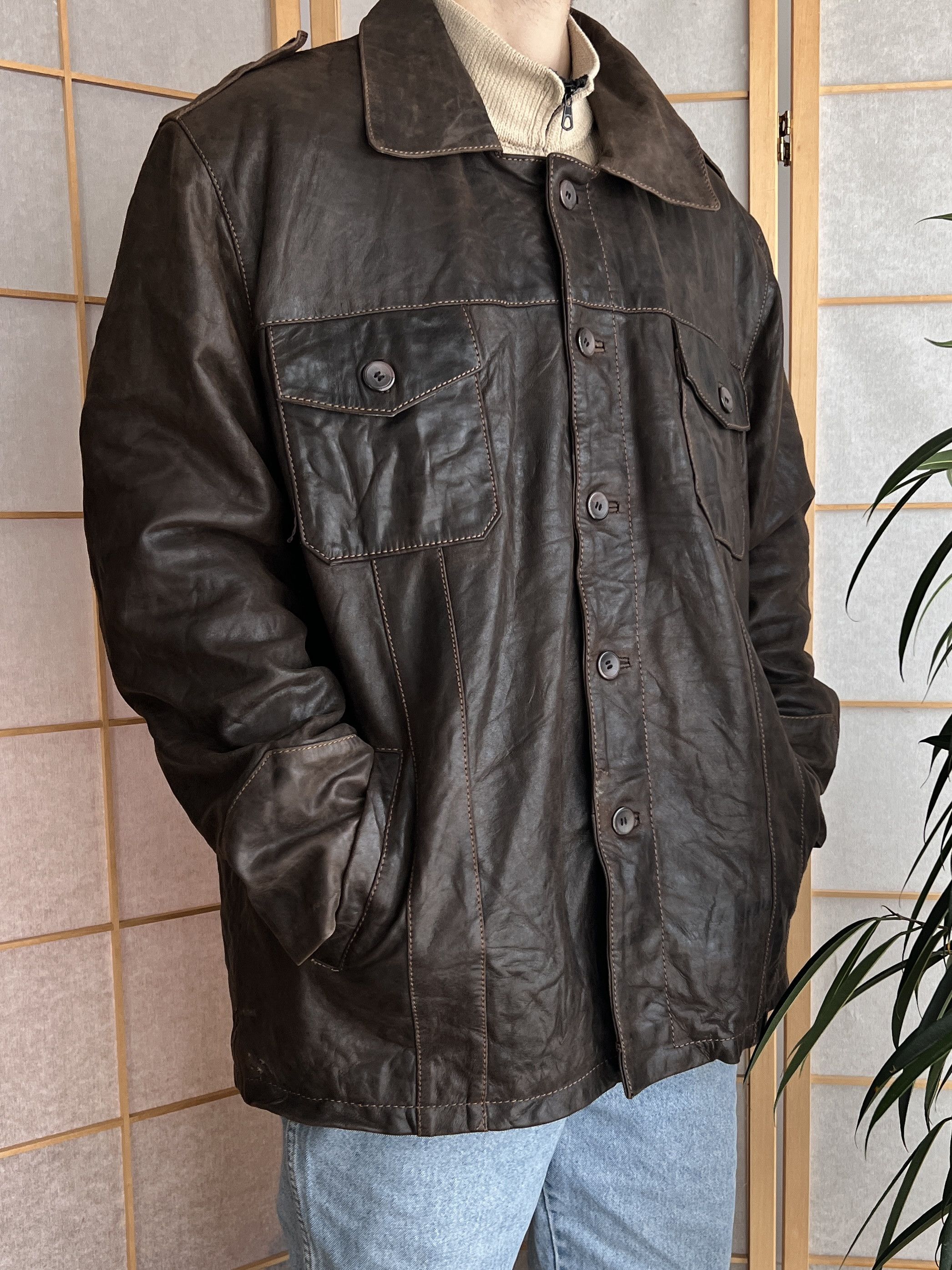 Hysteric Glamour Leather coat jacket vintage y2k 14th Addiction Diesel style Size US L / EU 52-54 / 3 - 16 Thumbnail