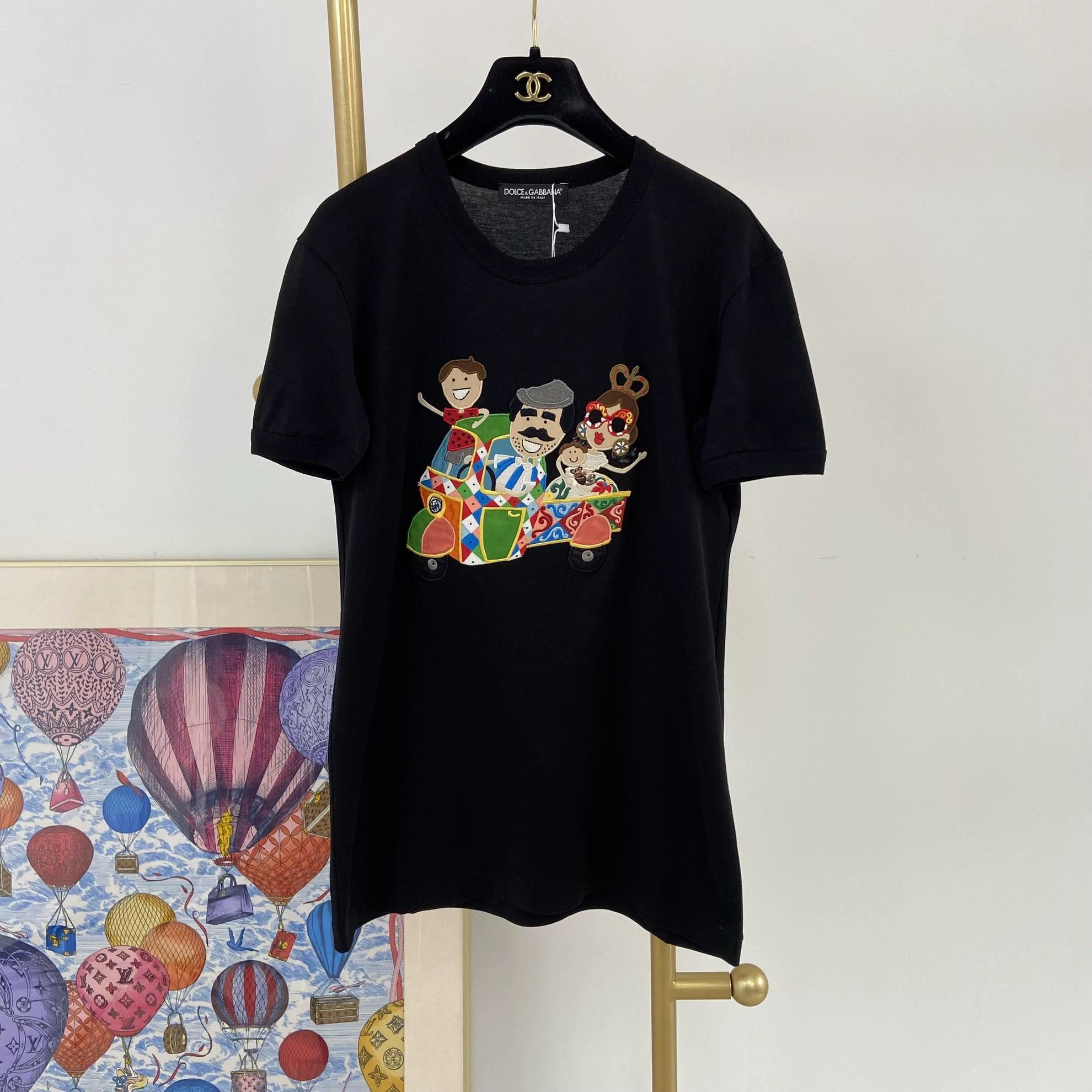 Dolce & Gabbana Dolce&Gabbana Cartoon Embroidered T-Shirt 38 Size XS / US 0-2 / IT 36-38 - 1 Thumbnail