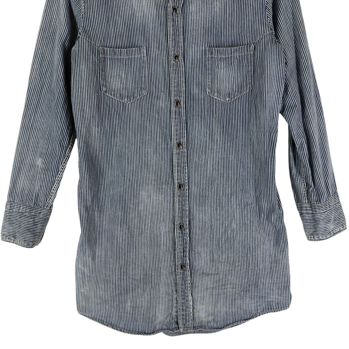 45rpm R BY 45RPM HIKORY STRIPE SNAPBUTTON LONG SHIRT MADE IN JAPAN Size M / US 6-8 / IT 42-44 - 6 Thumbnail