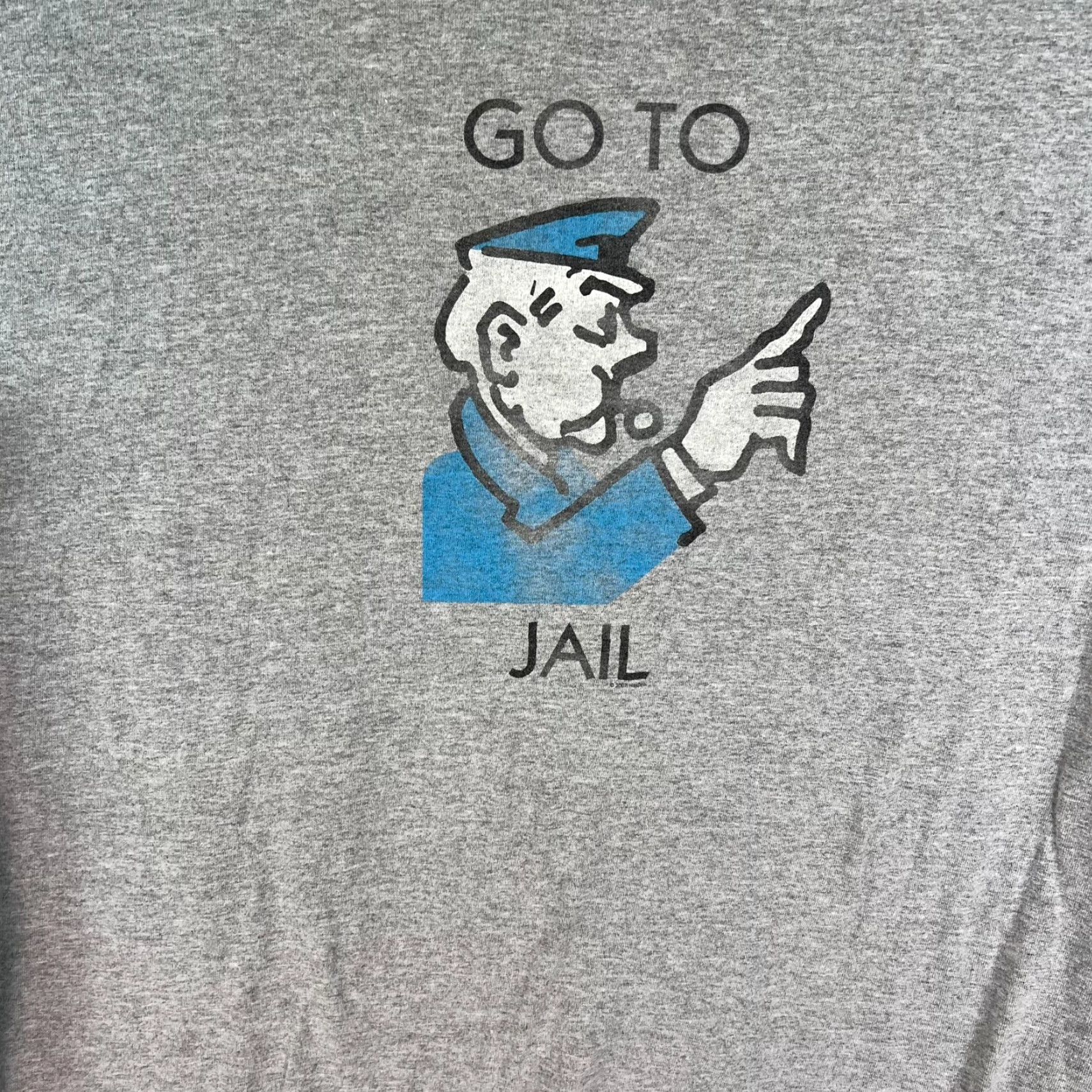 Vintage Hasbro Monopoly Shirt Adults 2XL Gray Long Sleeve Cotton Retro Go to Jail Size US XXL / EU 58 / 5 - 2 Thumbnail