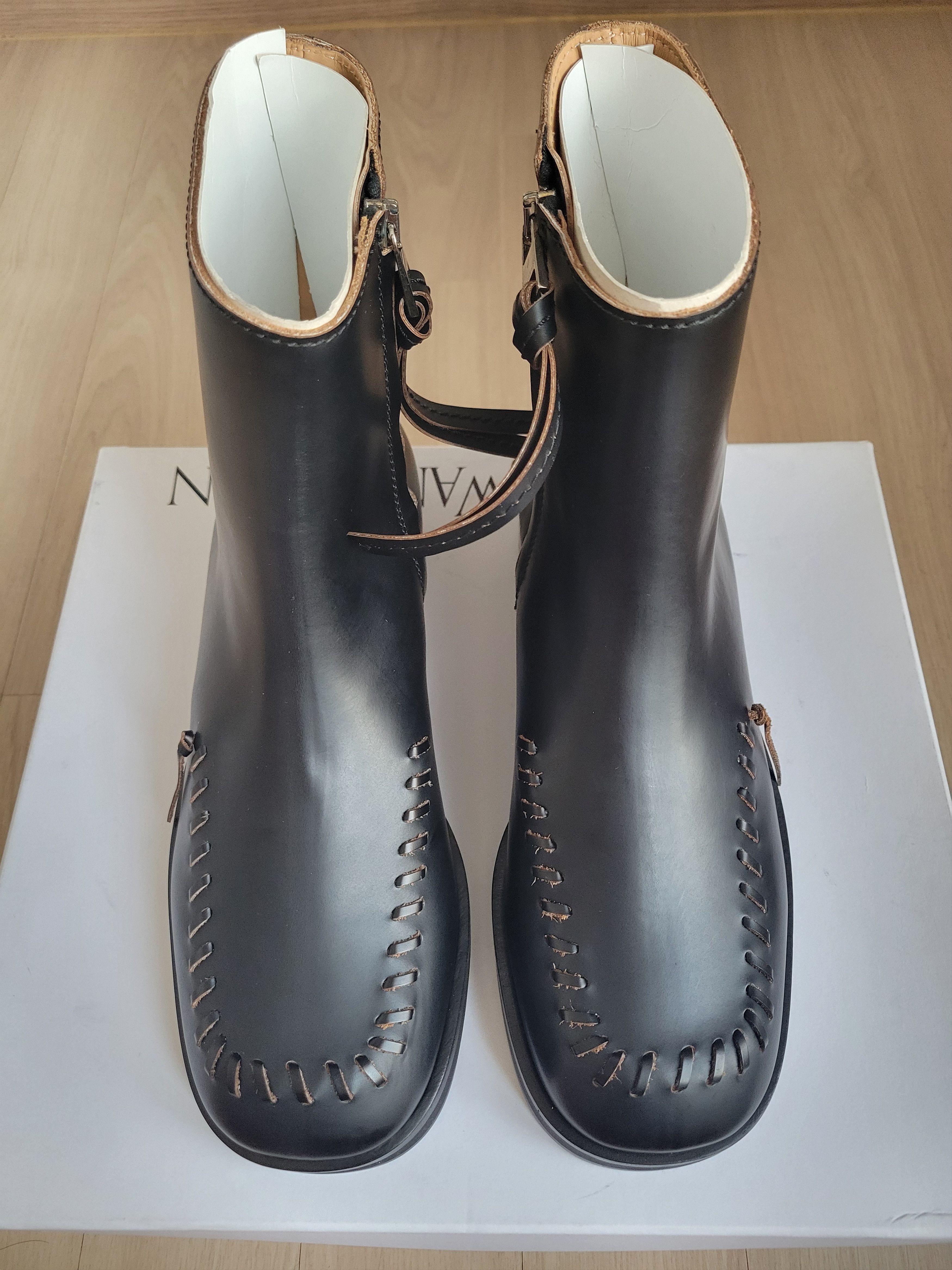 JW Anderson Zip-up Leather Square Toe Ankle Boots Size US 7 / EU 40 - 5 Thumbnail