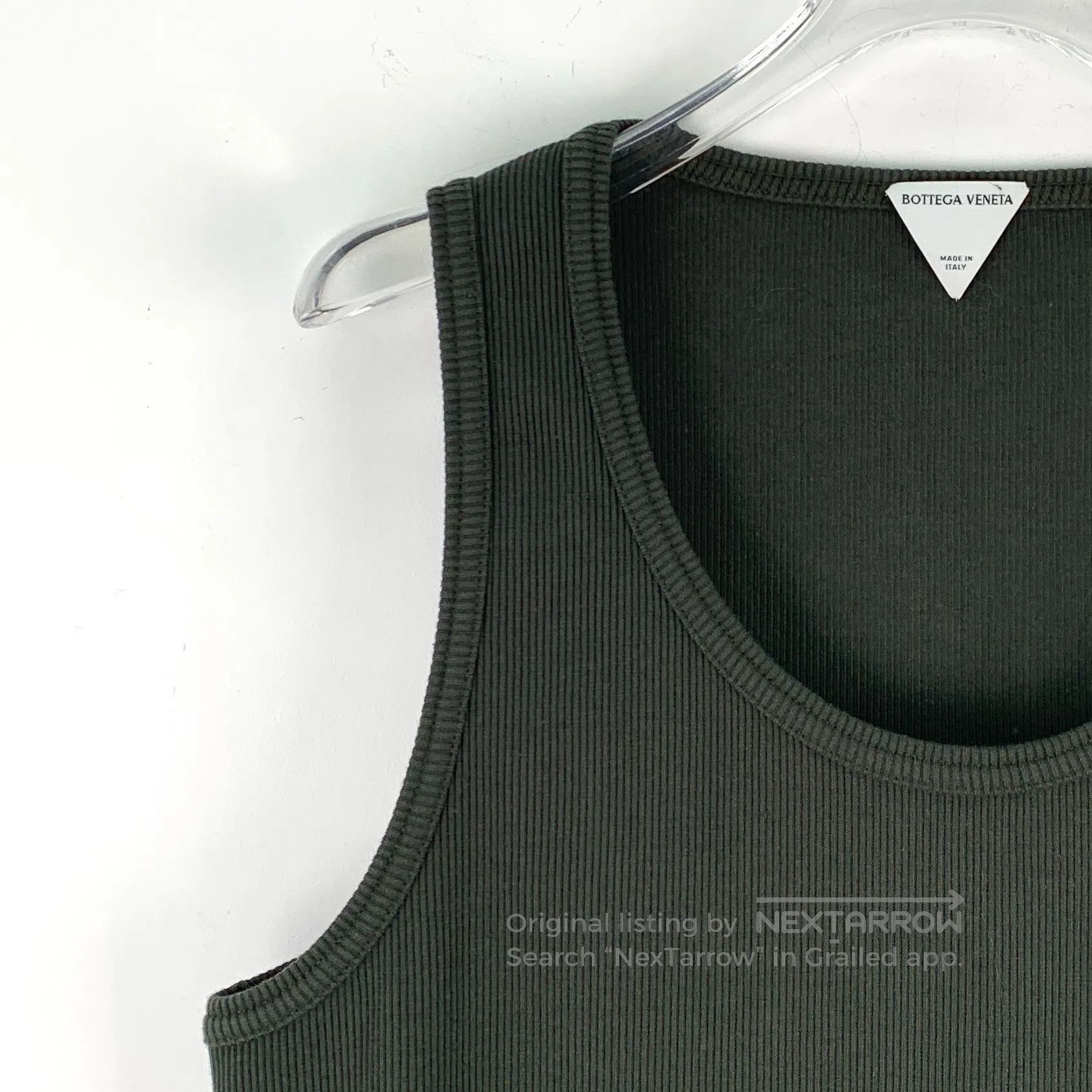 Bottega Veneta Bottega Veneta Dark Green Cotton Round Neck Sleeveless Kni Size S / US 4 / IT 40 - 3 Thumbnail