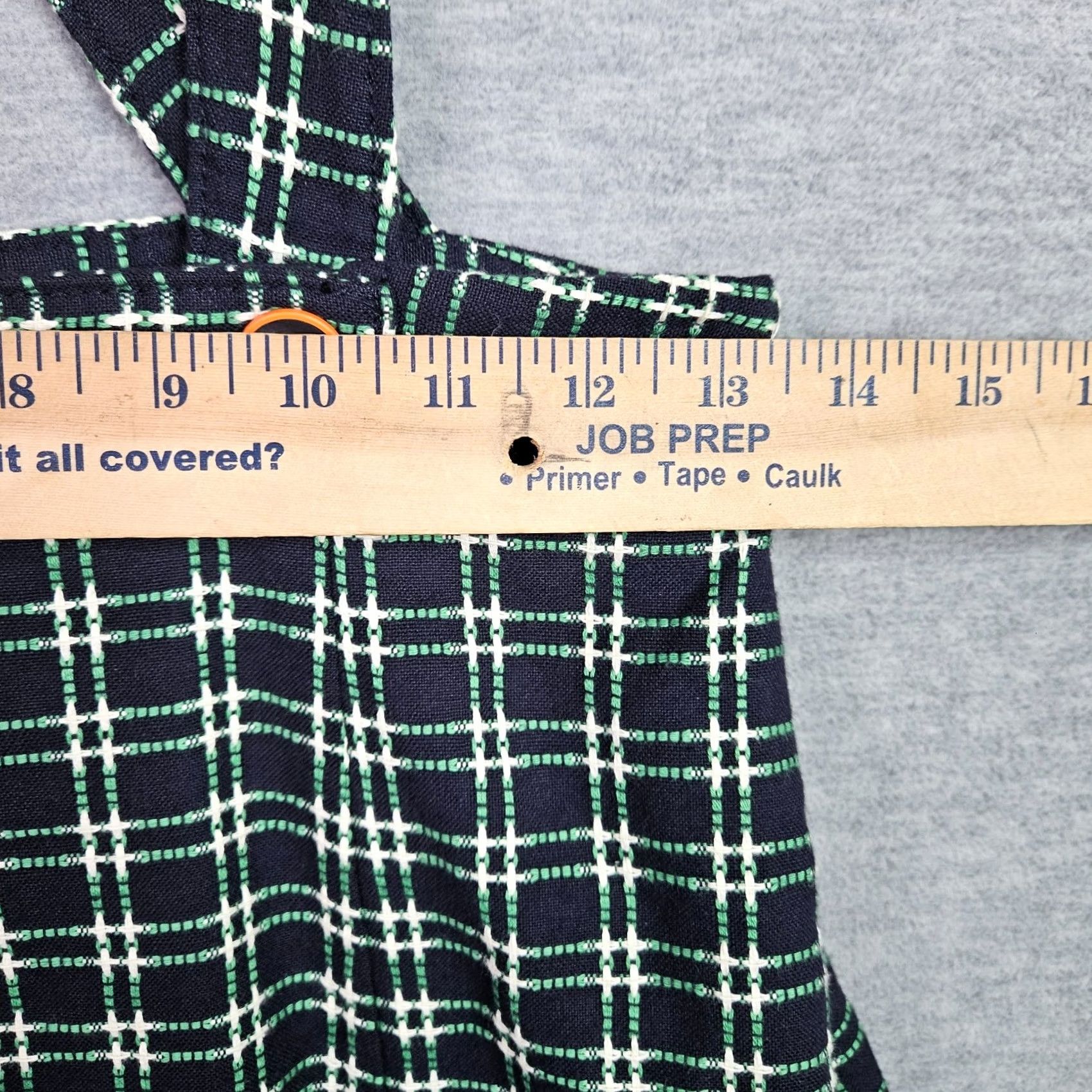 Anthropologie Maeve Anthropologie Green Plaid Suspender Pinafore A-Line Dress Women 4P Sleeveless All Season Unlined Cotton Vintage: No Size 27" / US 4 / IT 40 - 6 Thumbnail