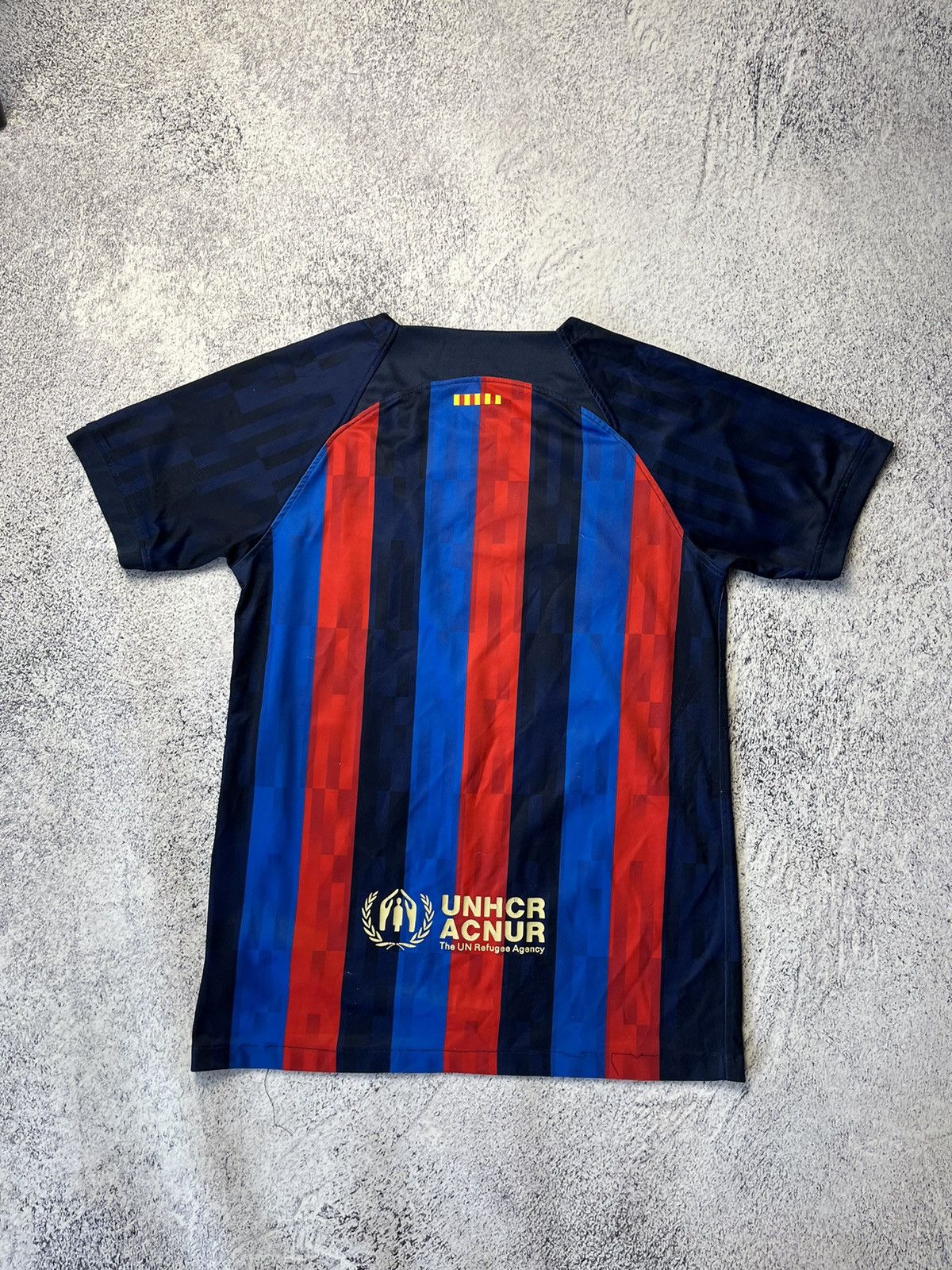 Vintage Nike Barcelona 2022/23 Home Soccer Football Jersey Men’s Size US S / EU 44-46 / 1 - 22 Thumbnail