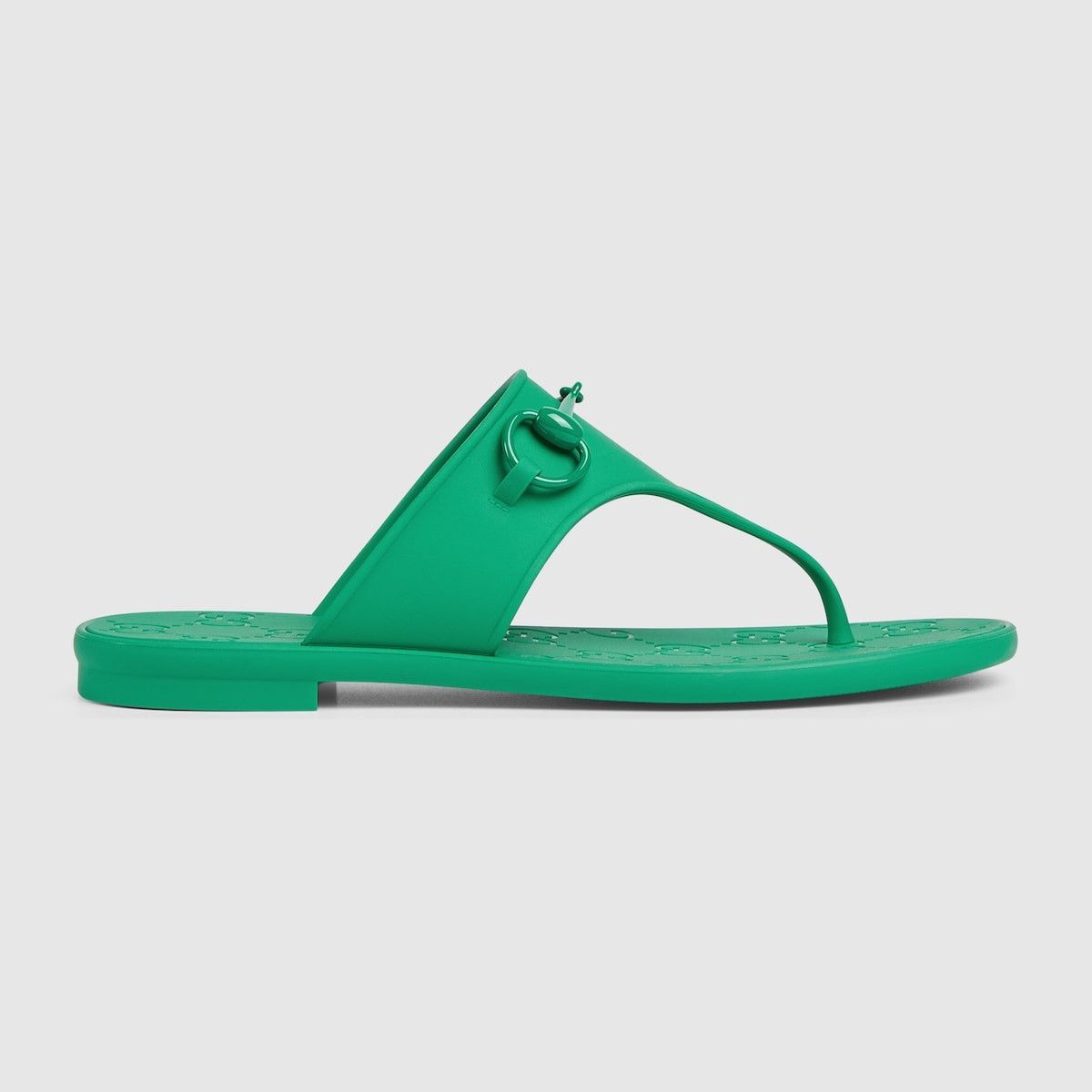 Gucci oc11z1025 Thong Sandals With Horsebit in Green Size US 6 / IT 36 - 1 Thumbnail