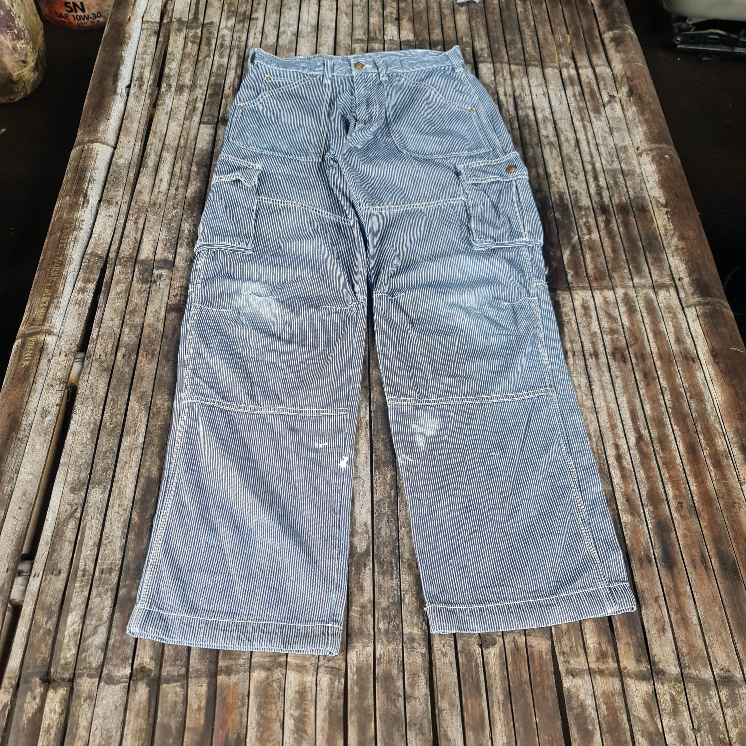 Vintage Vintage Hickory Dogman Baggy Pant j0002 Size US 32 / EU 48 - 1 Thumbnail