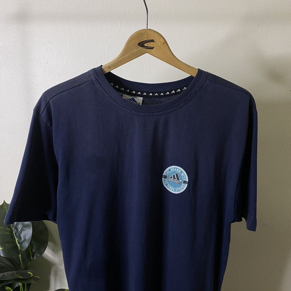 Adidas Vintage 1990s Adidas Big Logo T Shirt Size US M / EU 48-50 / 2 - 8 Thumbnail